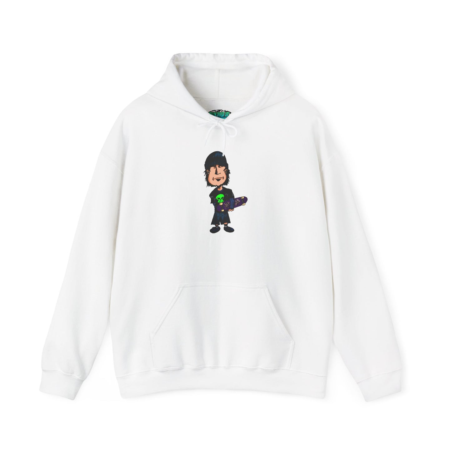 Rude Skater Dude Cartoon Hoodie – Skate Punk Sweatshirt