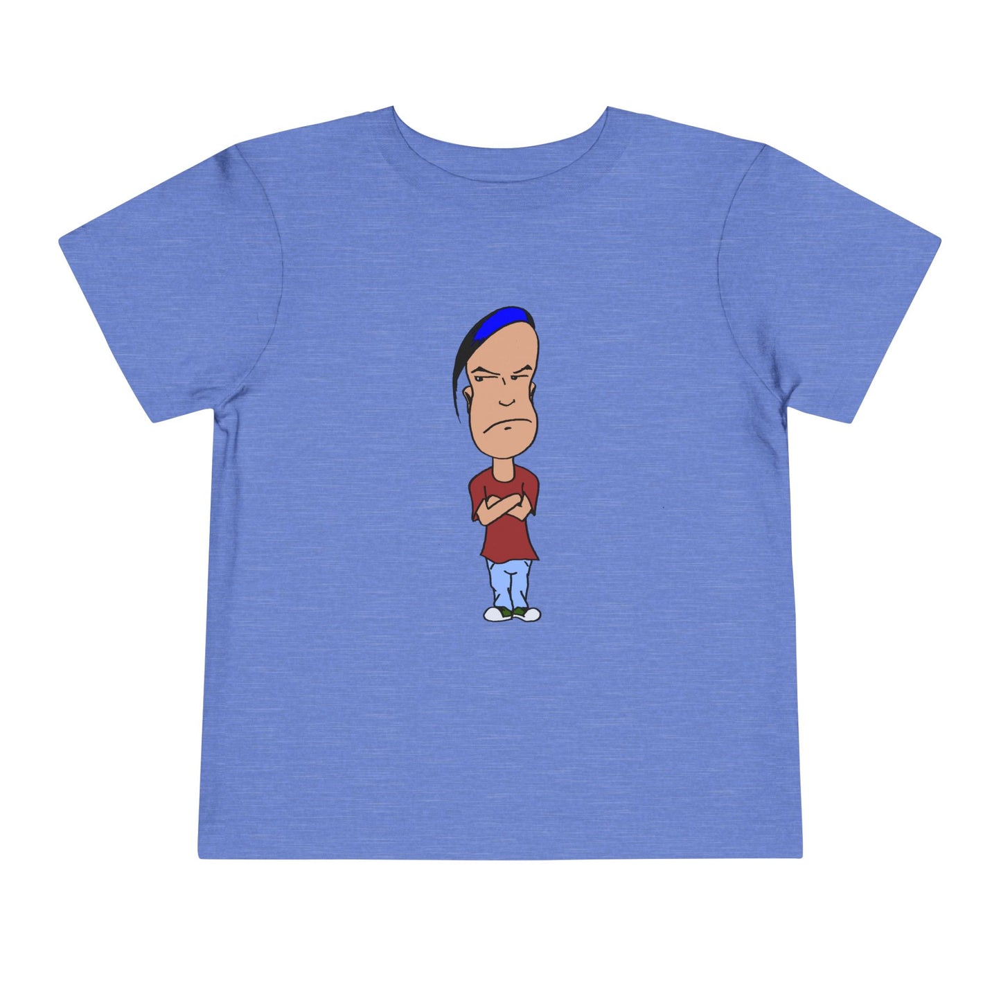 Smug Grumpy Kid Cartoon Toddler Tee