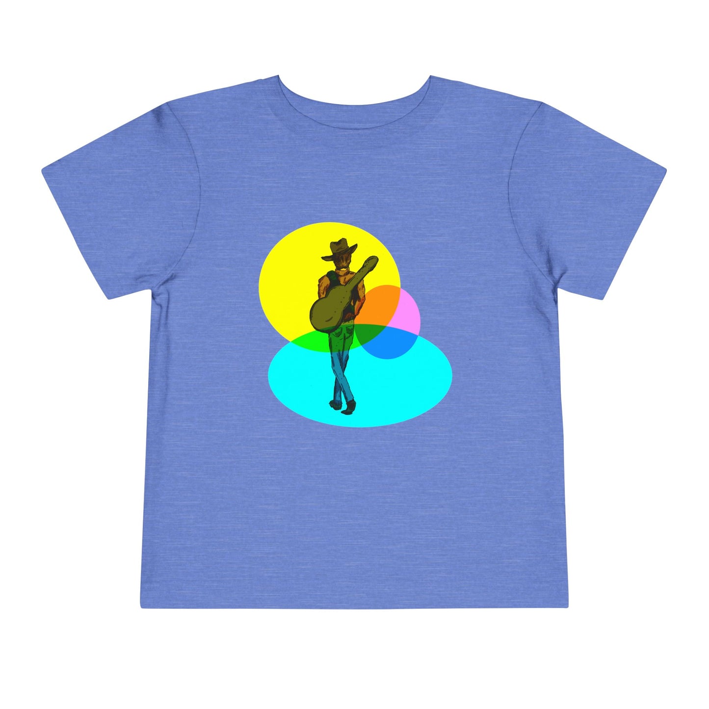 Toddler Tee — Colorful Cowboy Guitar Kids Shirt