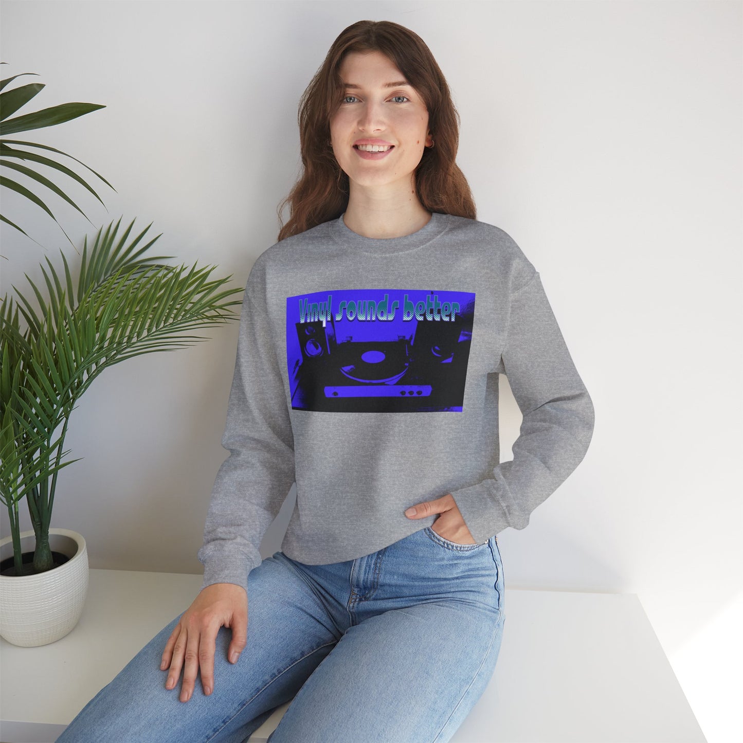 Vinyl Sounds Better Crewneck Sweatshirt