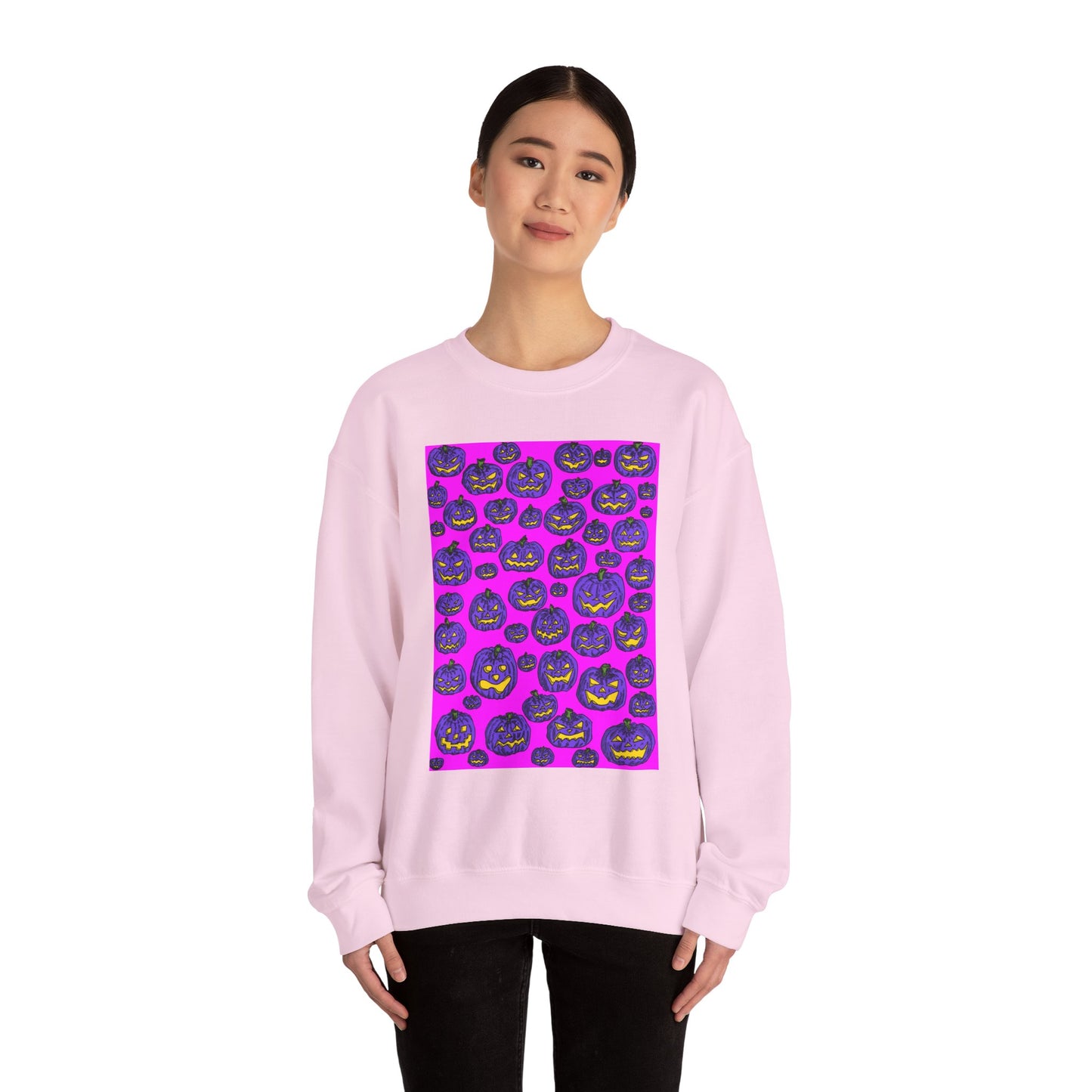 Halloween Pumpkin Crewneck Sweatshirt