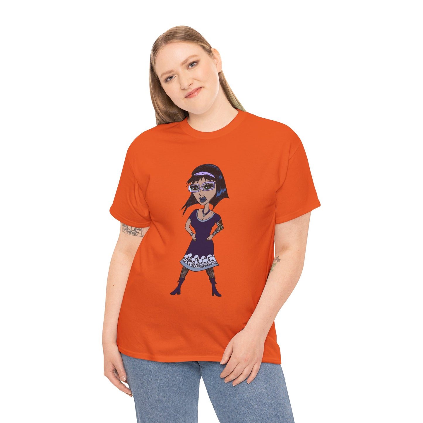 Gothic Doll T-Shirt — Retro Vampire Girl Graphic Tee