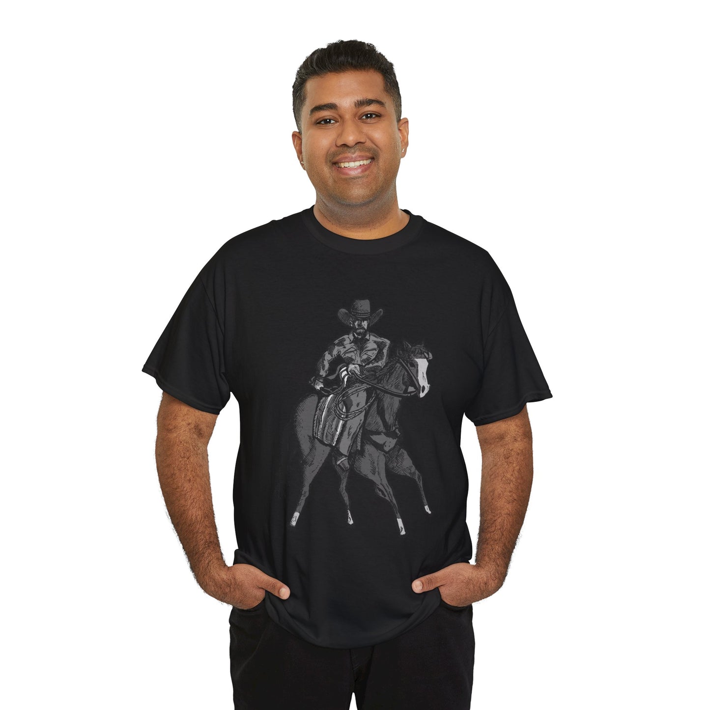 Cowboy on Horseback T‑Shirt — Vintage Western Rodeo Tee