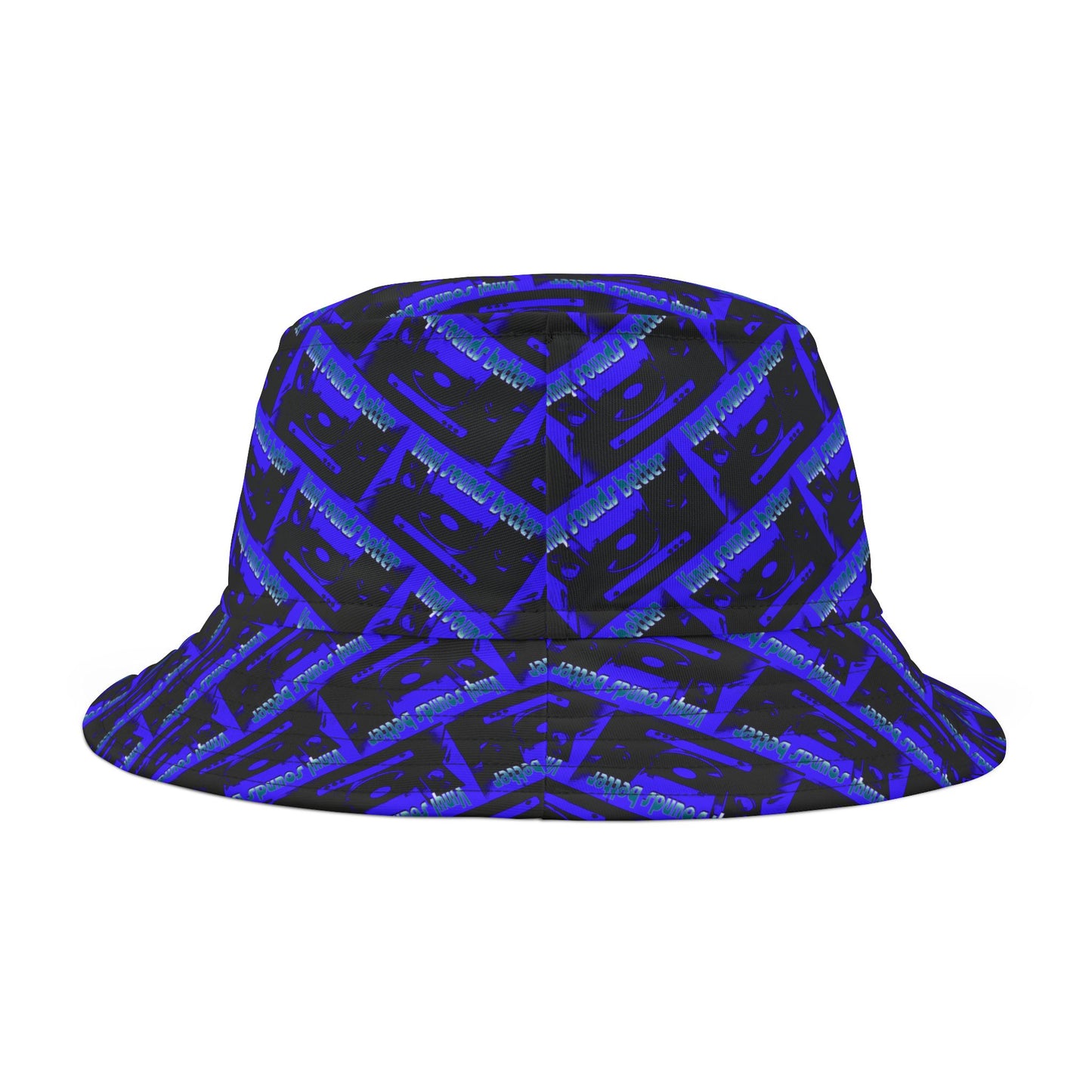 Vinyl Sounds Better Pattern Bucket Hat, Cool Summer Hat, Trendy Accessory for Music Lovers, Festival Gear, Unisex Bucket Hat