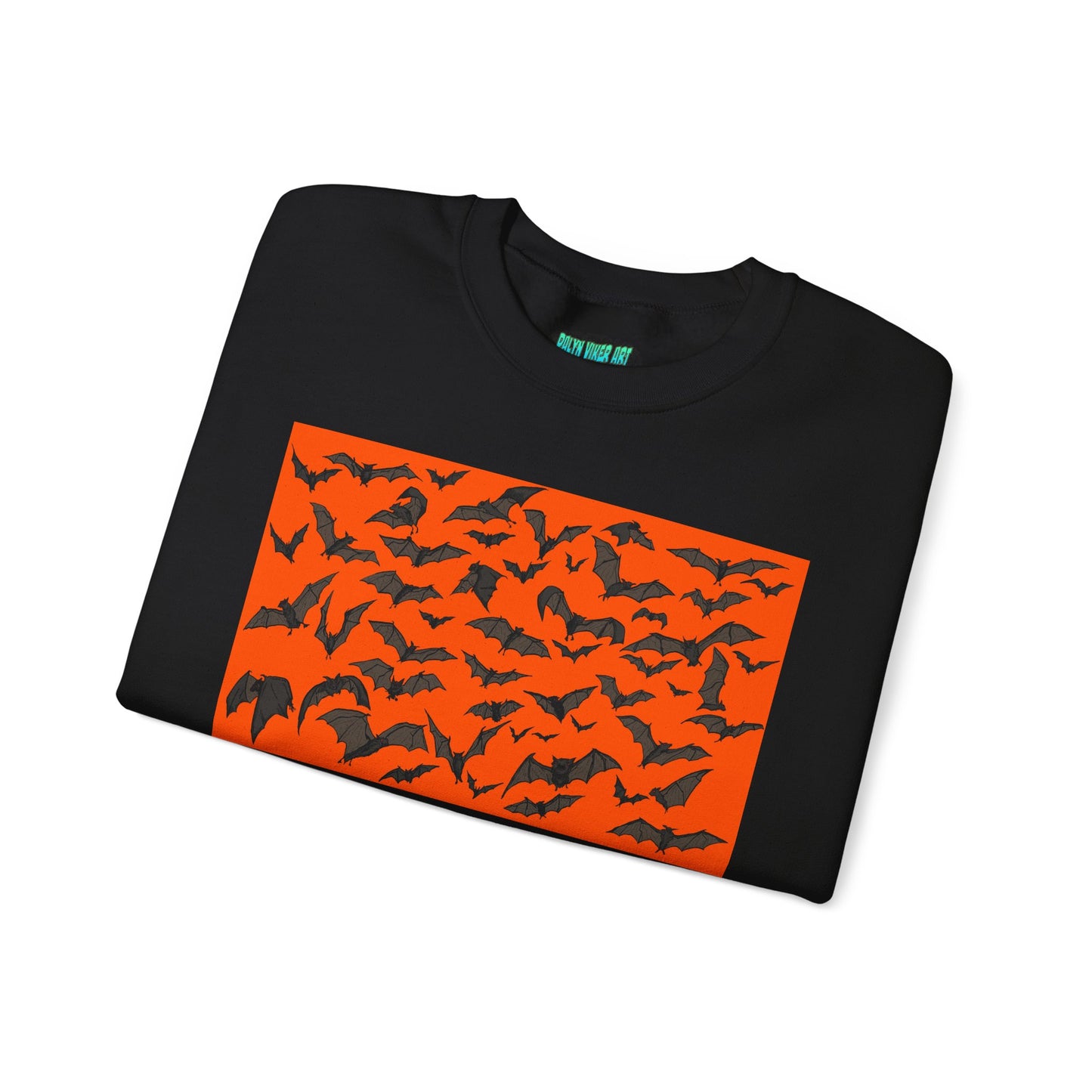 Halloween Bat Print Crewneck Sweatshirt