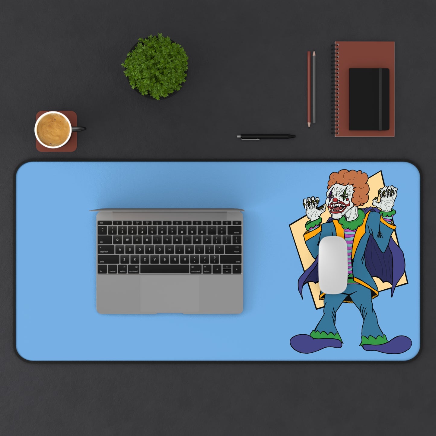 Vampire Clown Desk Mat