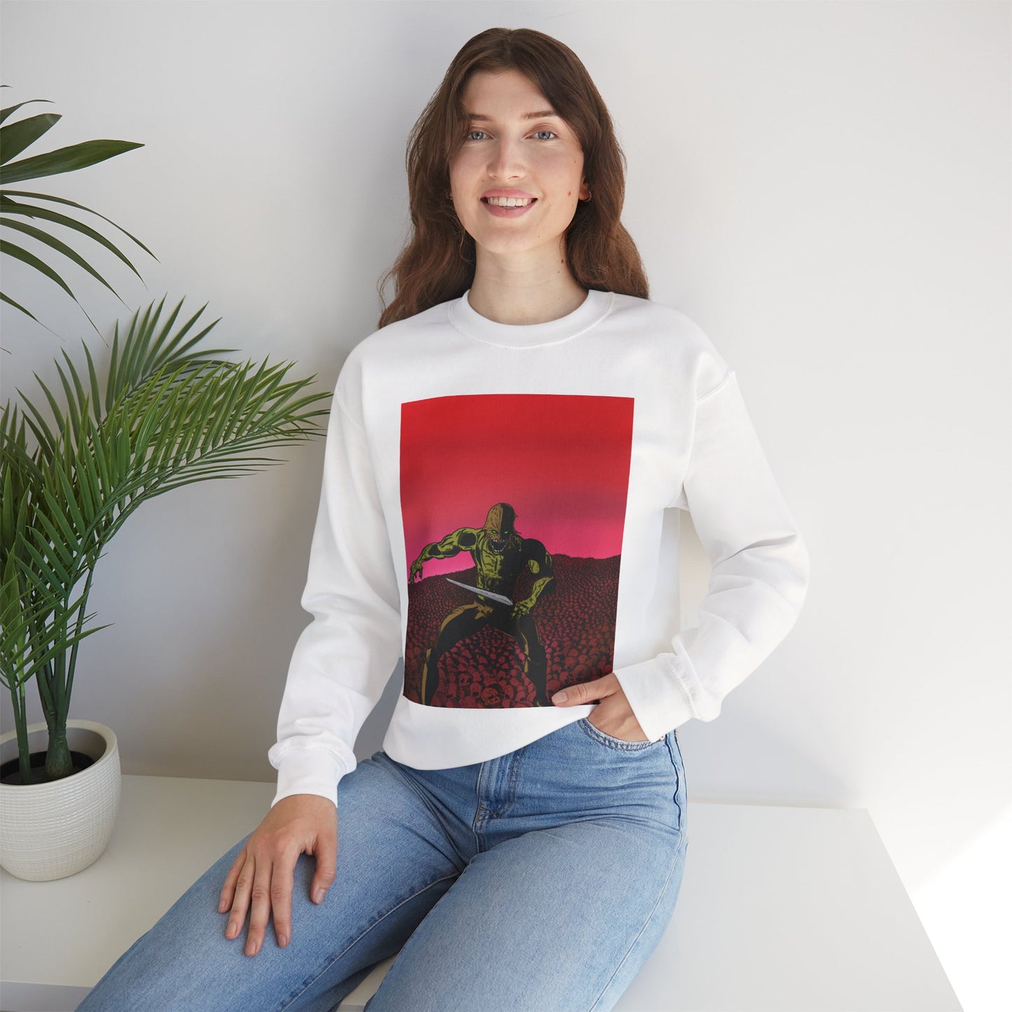 Retro Skull Master Graphic Unisex Crewneck Sweatshirt
