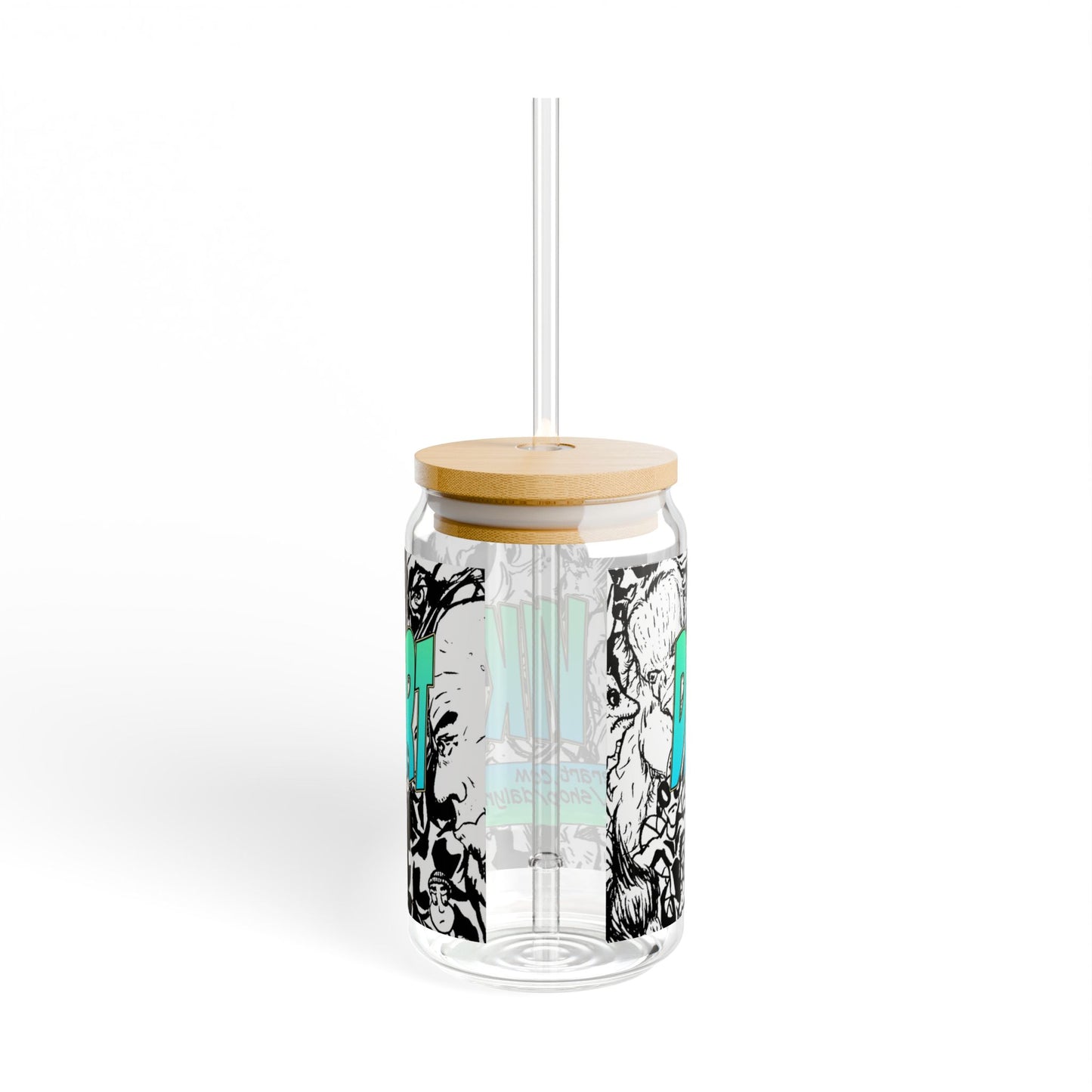 Cool Sipper Glass, 16oz - Fun Outdoor Drinkware, Eco-Friendly Mason Jar, Travel Cup, Summer Party Essential, Unique Gift