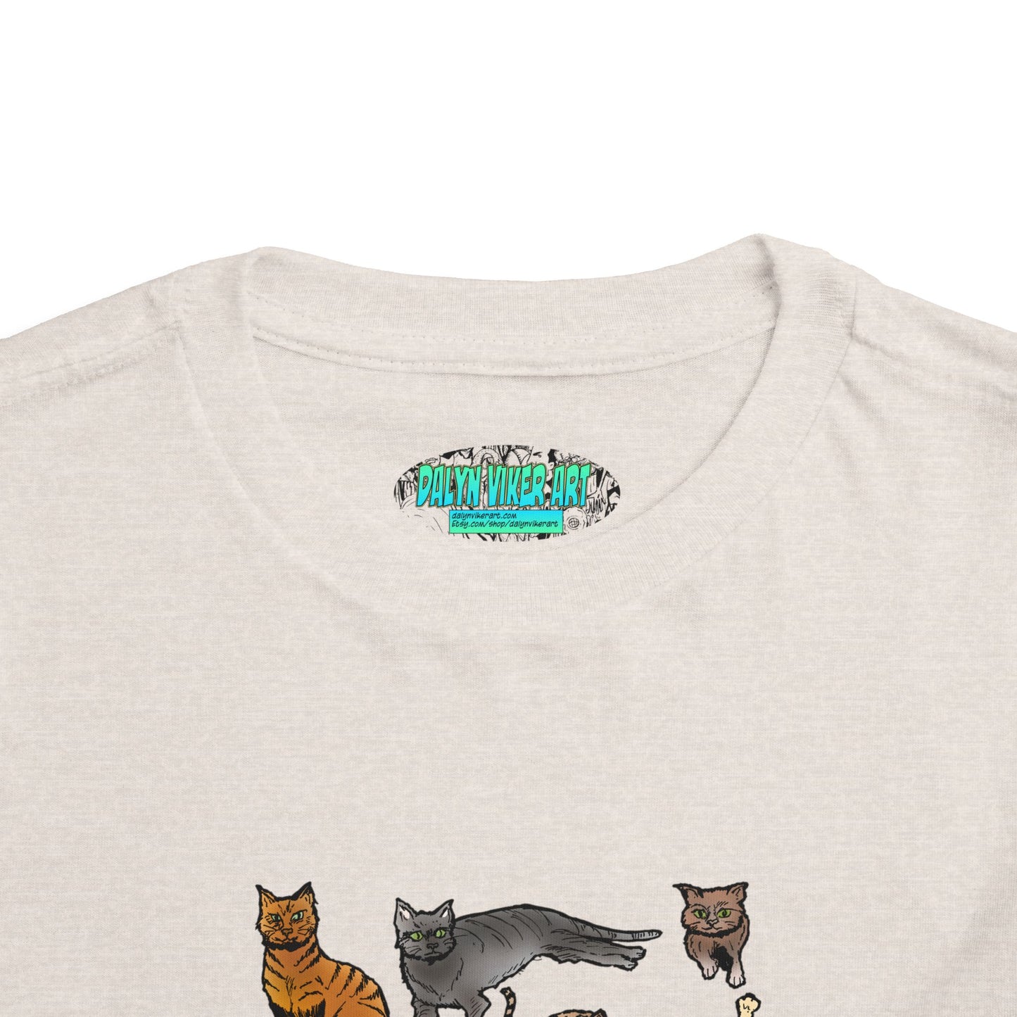 Toddler Tee — Playful Cat Pack Graphic Shirt for Kids