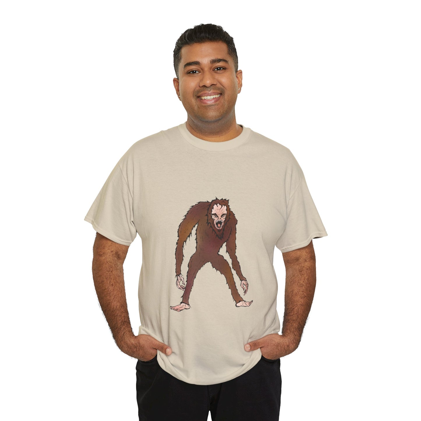 Bigfoot Sketch T‑Shirt — Retro Sasquatch Graphic Tee