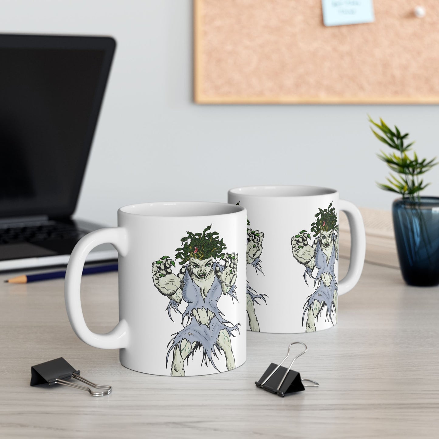 Medusa Ceramic Mug, (11oz)