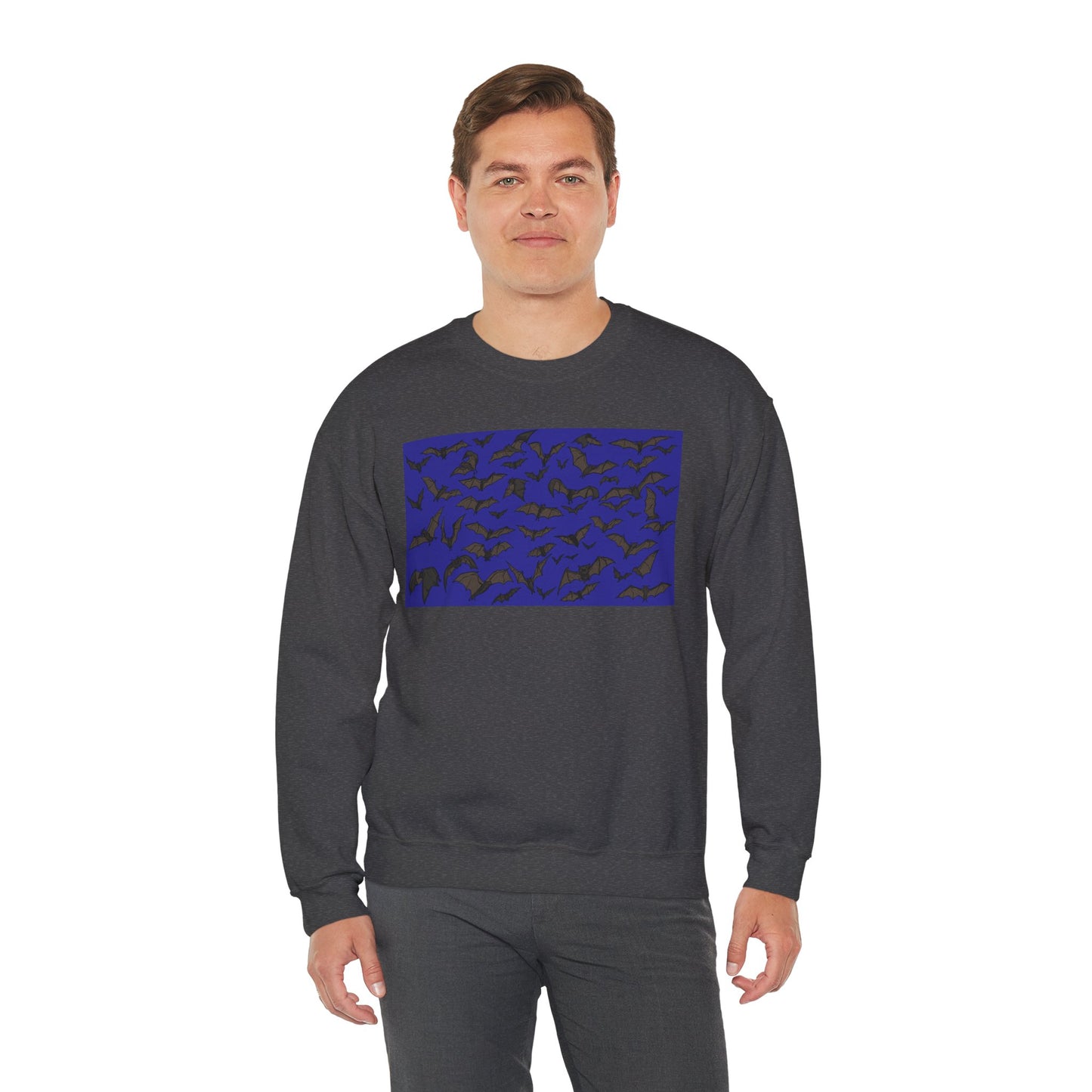 Stylish Bats Unisex Crewneck Sweatshirt with Abstract Design