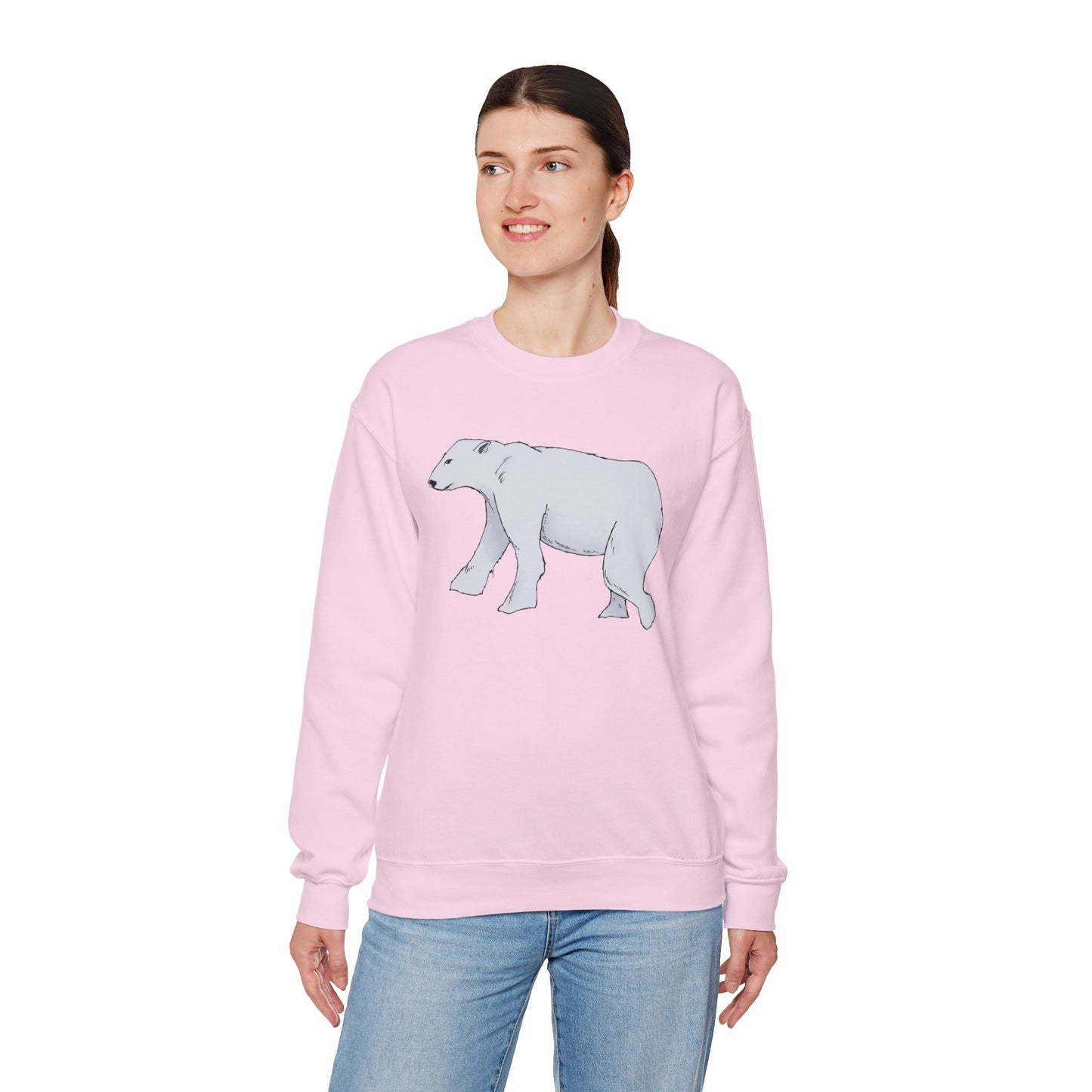 Cozy Polar Bear Crewneck Sweatshirt
