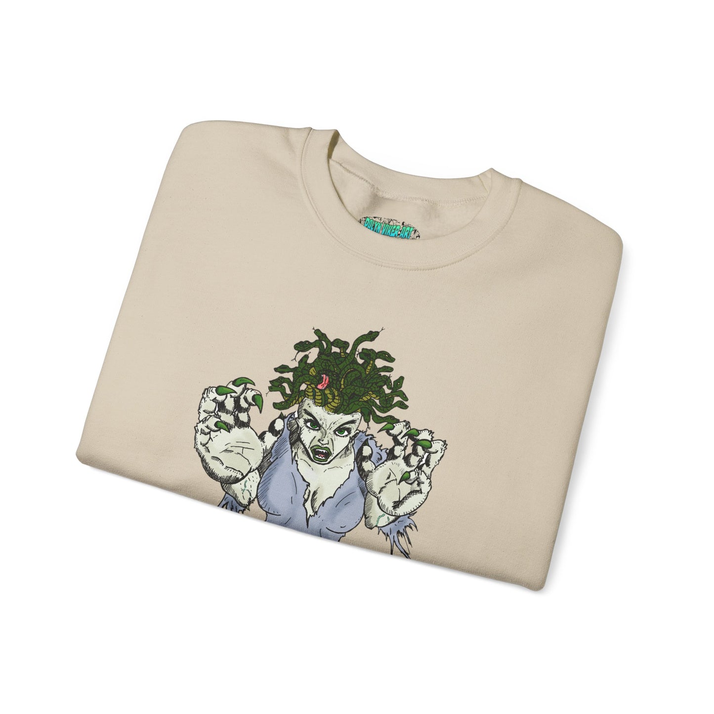 Medusa Inspired Unisex Heavy Blend Crewneck Sweatshirt
