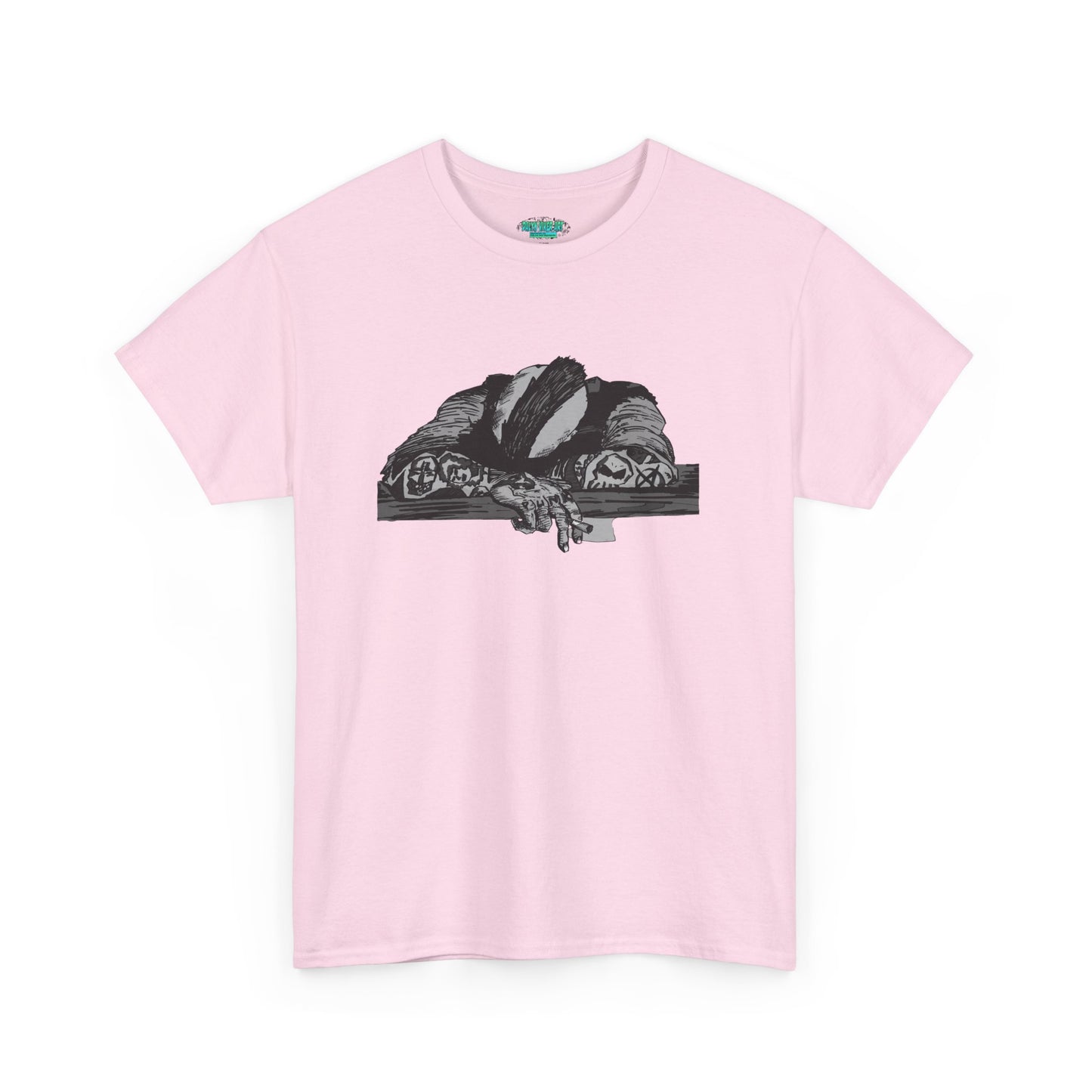 Punk and Done(grayscale) - Graphic Unisex Heavy Cotton Tee - Independent Illustration for Everyday Wear