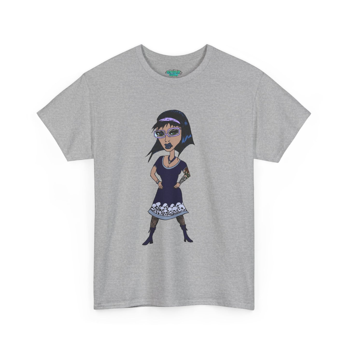 Gothic Doll T-Shirt — Retro Vampire Girl Graphic Tee