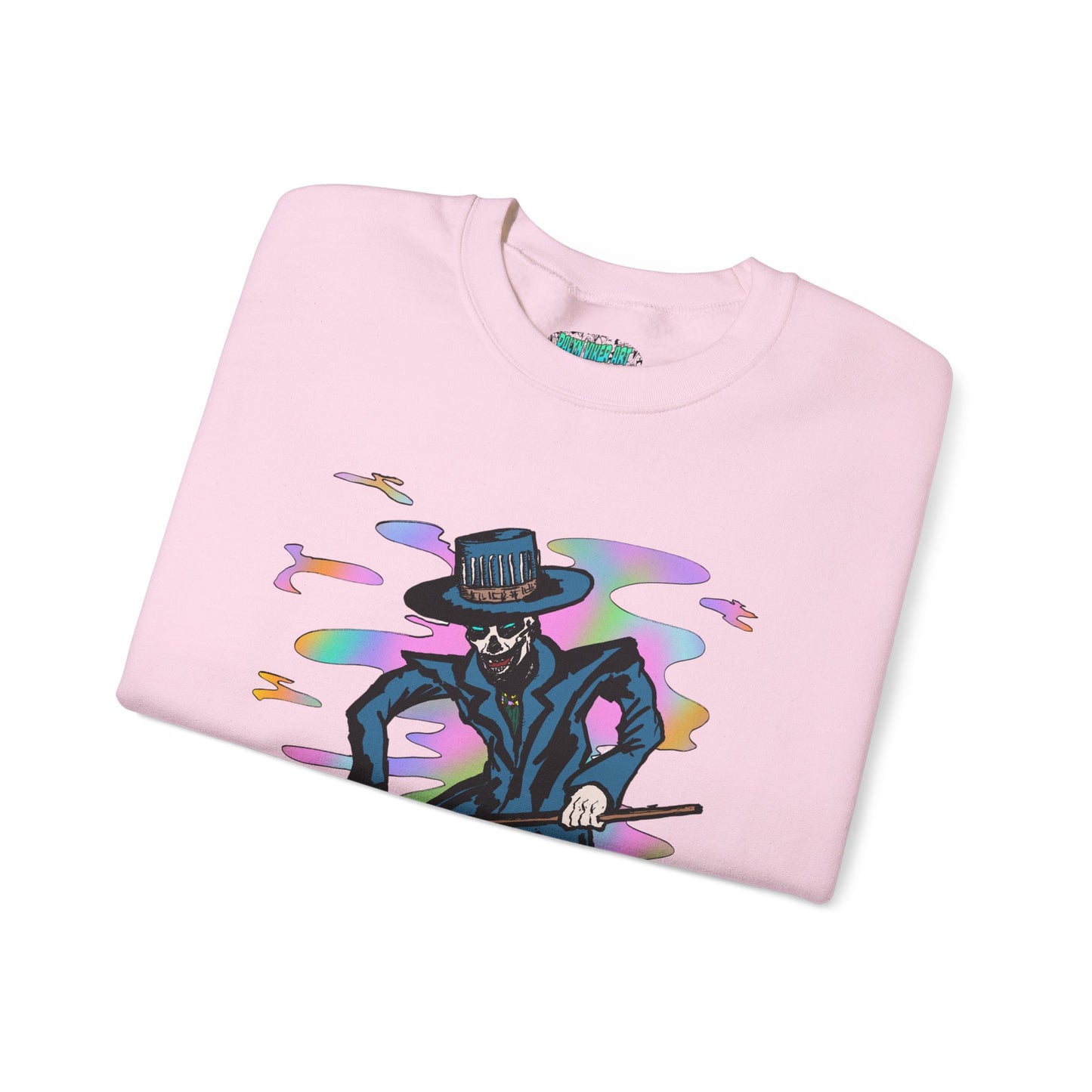 Vibrant Voodoo Graphic Crewneck Sweatshirt - Unisex Halloween Vibe