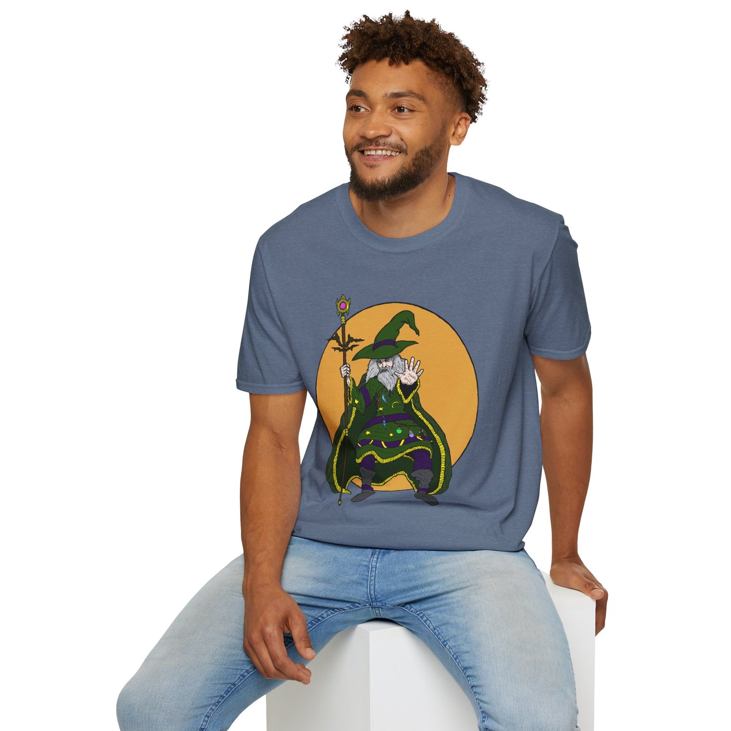 Wizard Staff Unisex T-Shirt - Magical Sorcerer Fantasy Tee