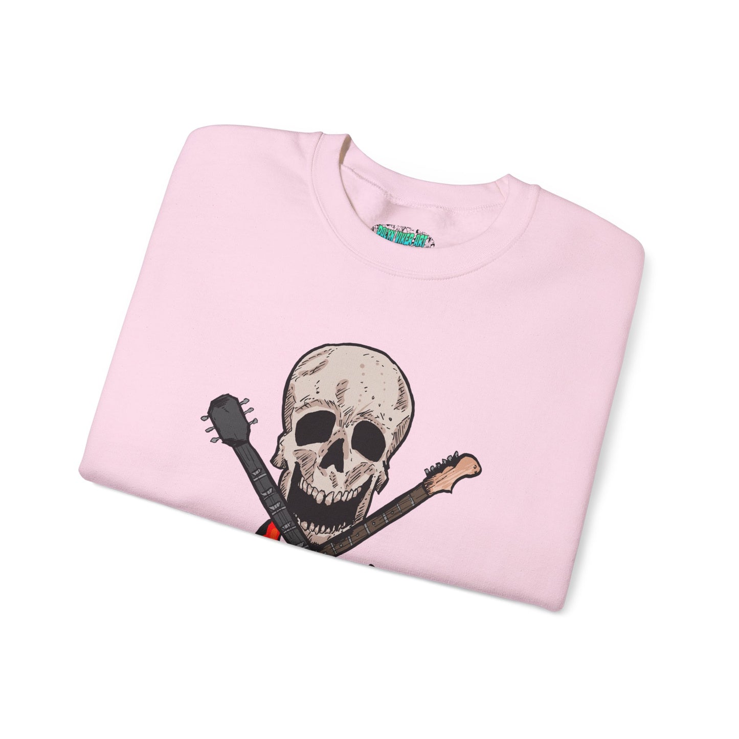 Skull and Guitar Crewneck Sweatshirt