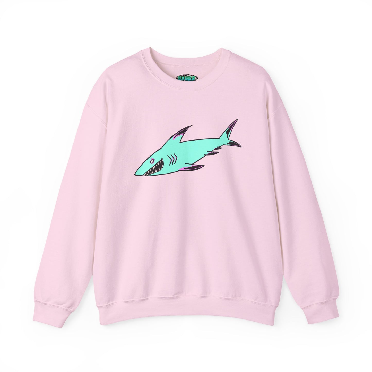 Charming Shark Graphic Sweatshirt - Unisex Heavy Blend™ Crewneck