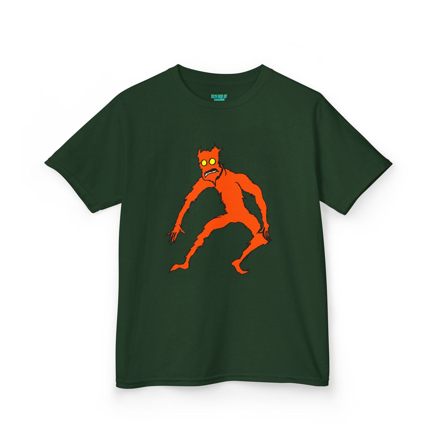 Kids Fire Monster Tee - Fun and Spooky Cotton T-Shirt for Kids