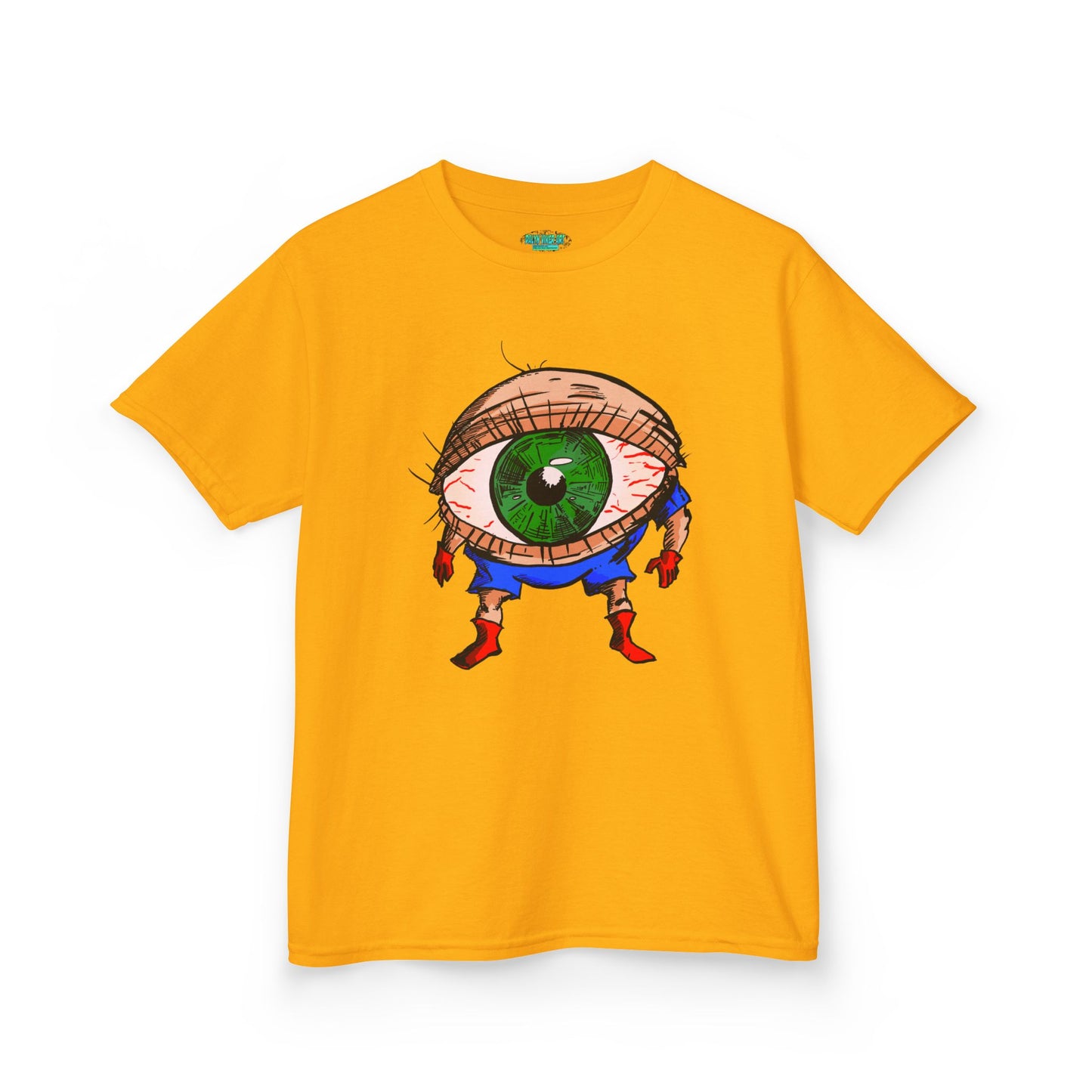Terrif-EYE-ing Whimsical Kids Heavy Cotton Tee with Eye Design