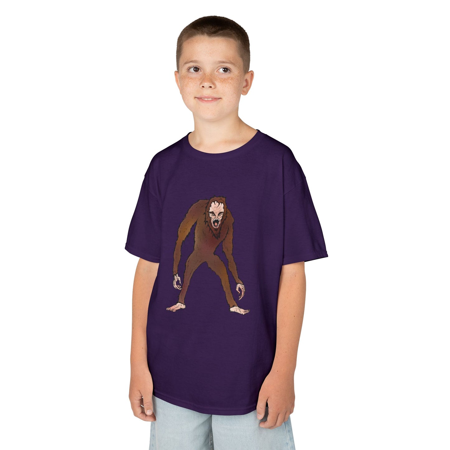Kids Tee — Playful Sasquatch/Yeti Monster Graphic