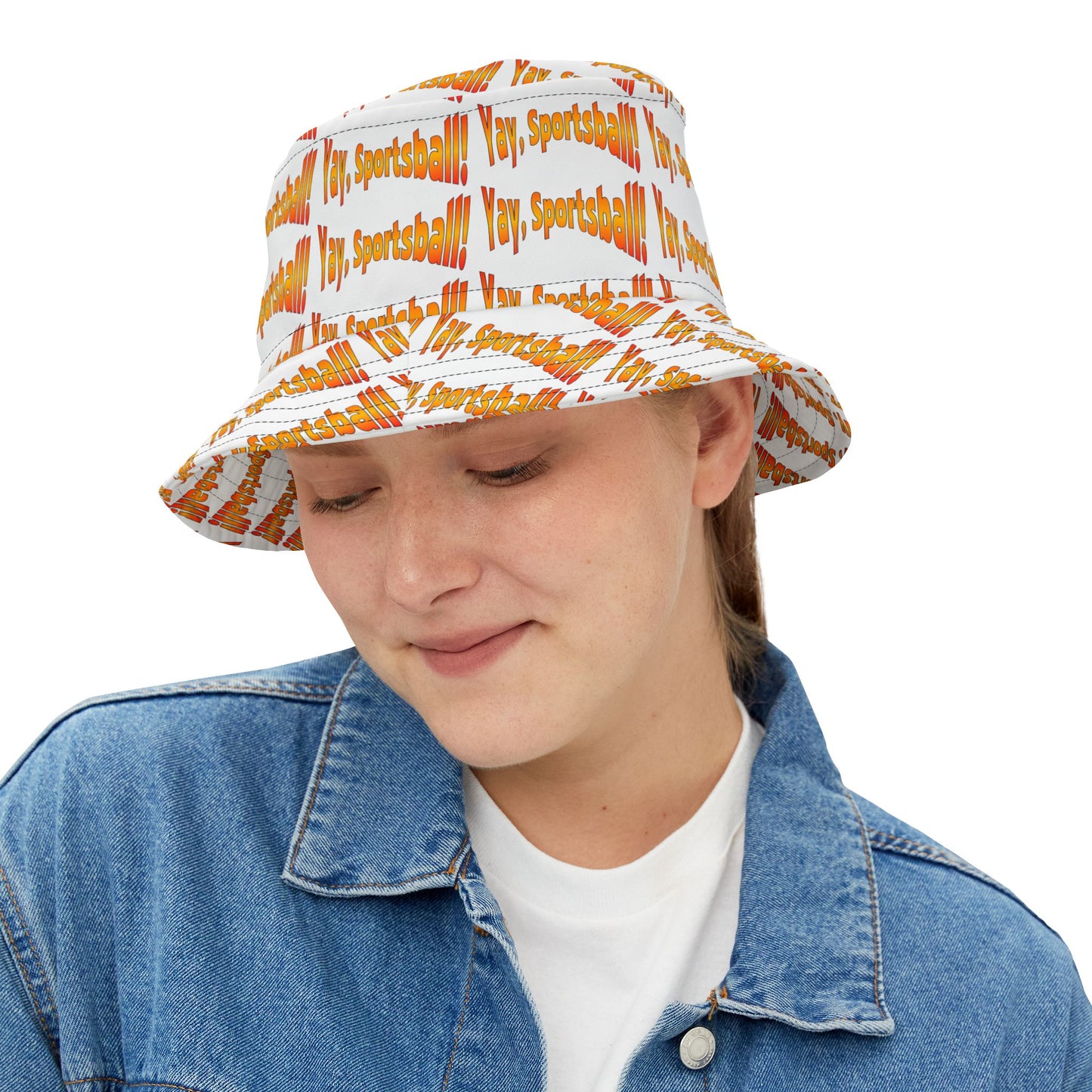 Yay Sportsball Bucket Hat for Gamers & Sports Fans