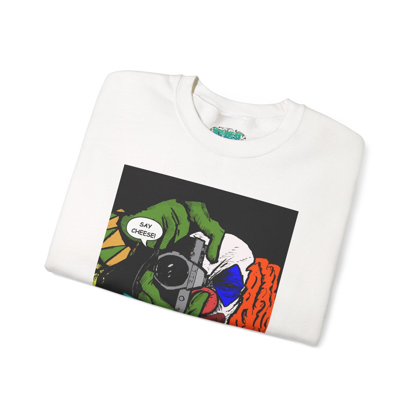 Blasto the Clown Retro Homage Graphic Crewneck Sweatshirt - 'Blast from the Past'