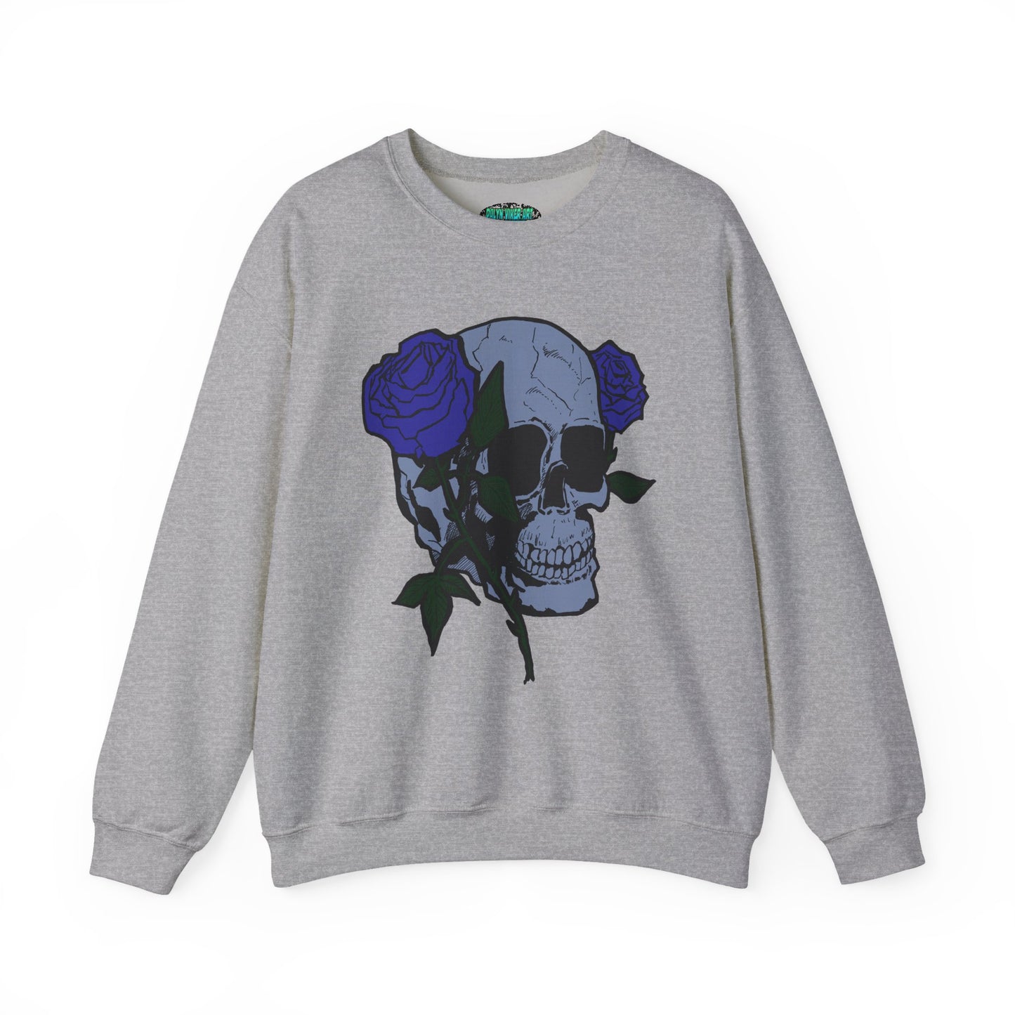 Rose Skull Crewneck Sweatshirt for Stylish Comfort