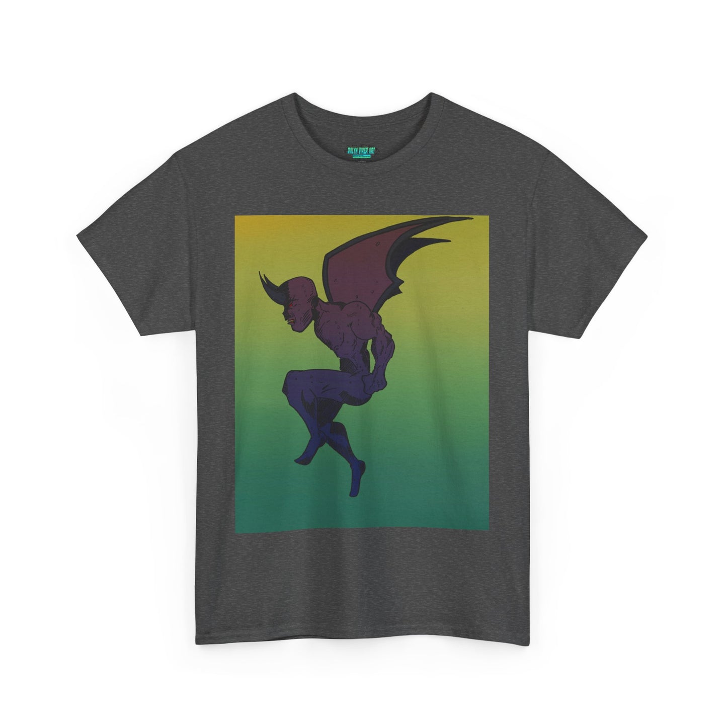 Unisex Heavy Cotton Tee - Artistic Devil Graphic Tee
