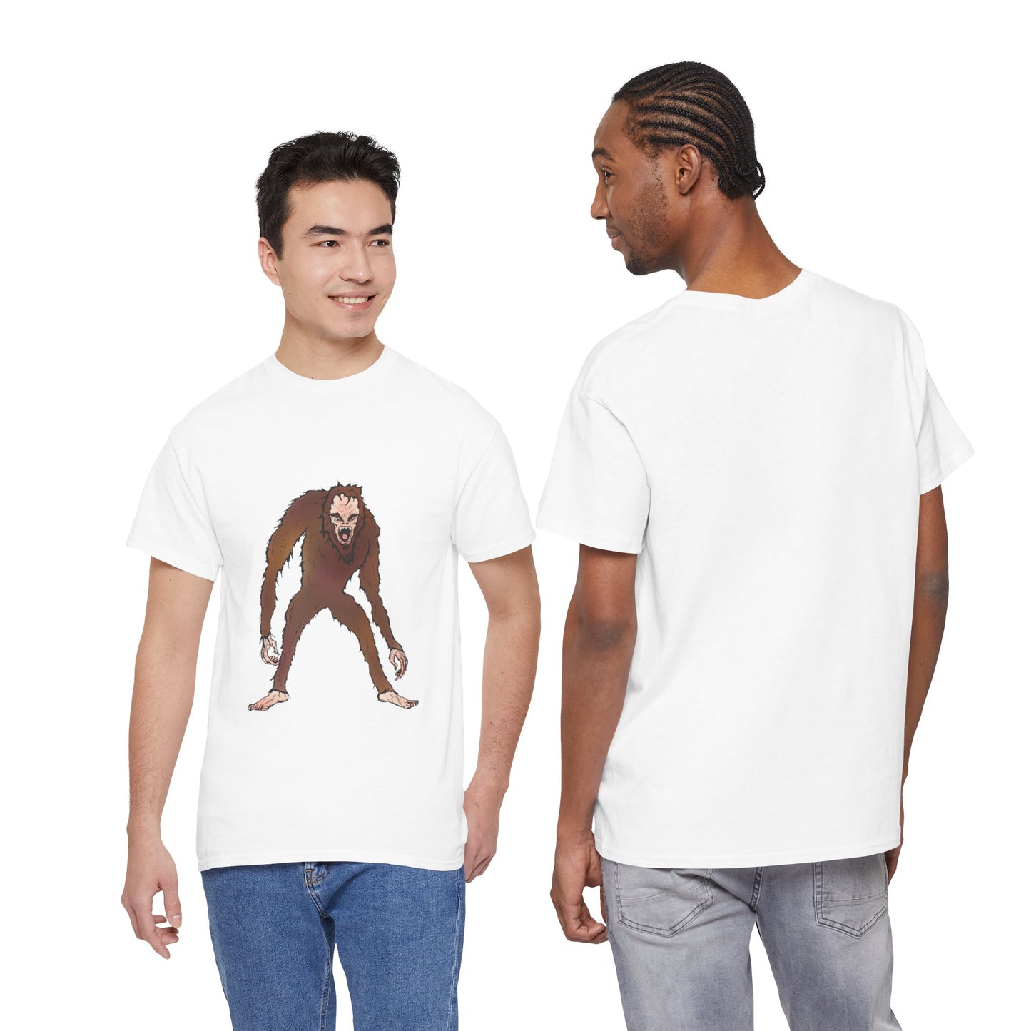 Bigfoot Sketch T‑Shirt — Retro Sasquatch Graphic Tee