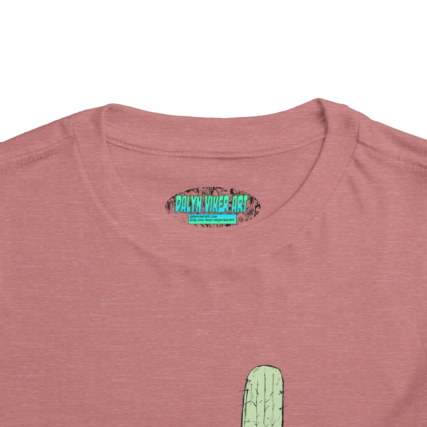 Toddler Tee — Desert Cactus with Guitar Graphic