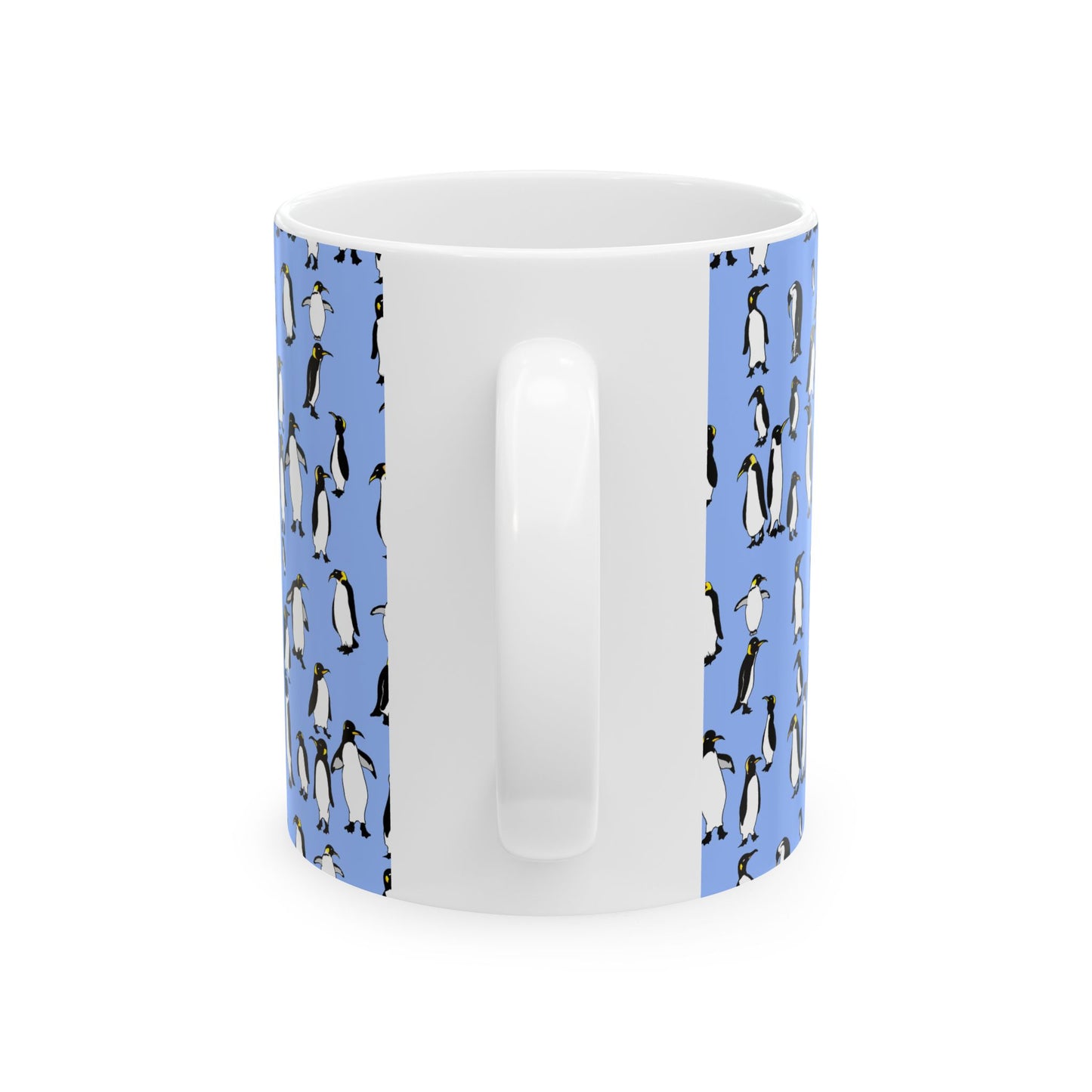 Rookery of Whimsical Penguins Ceramic Mug - Perfect for Coffee Lovers, Penguin Gifts, Cute Kitchen Decor, Unique Holiday Mug, Animal-Themed Drinkware