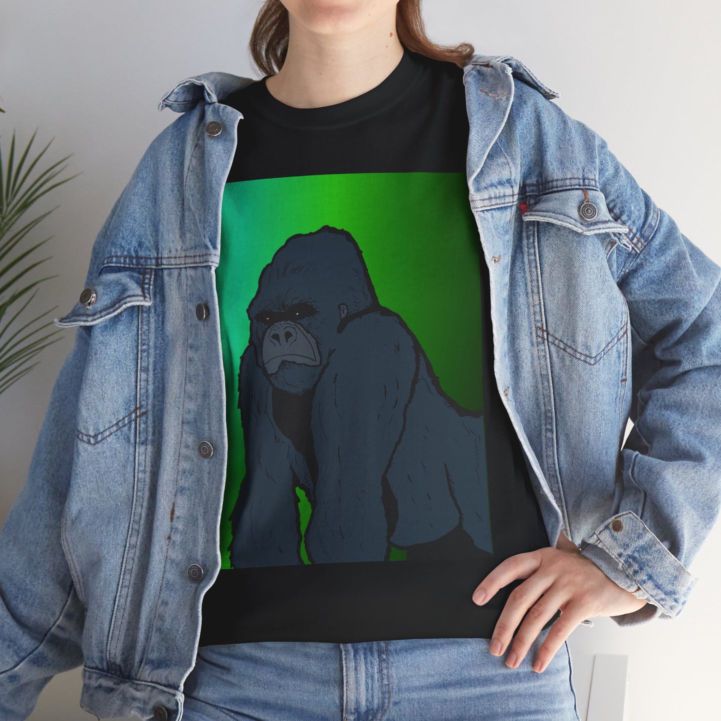 Gorilla Portrait Tee – Graphic Ape Illustration T-Shirt
