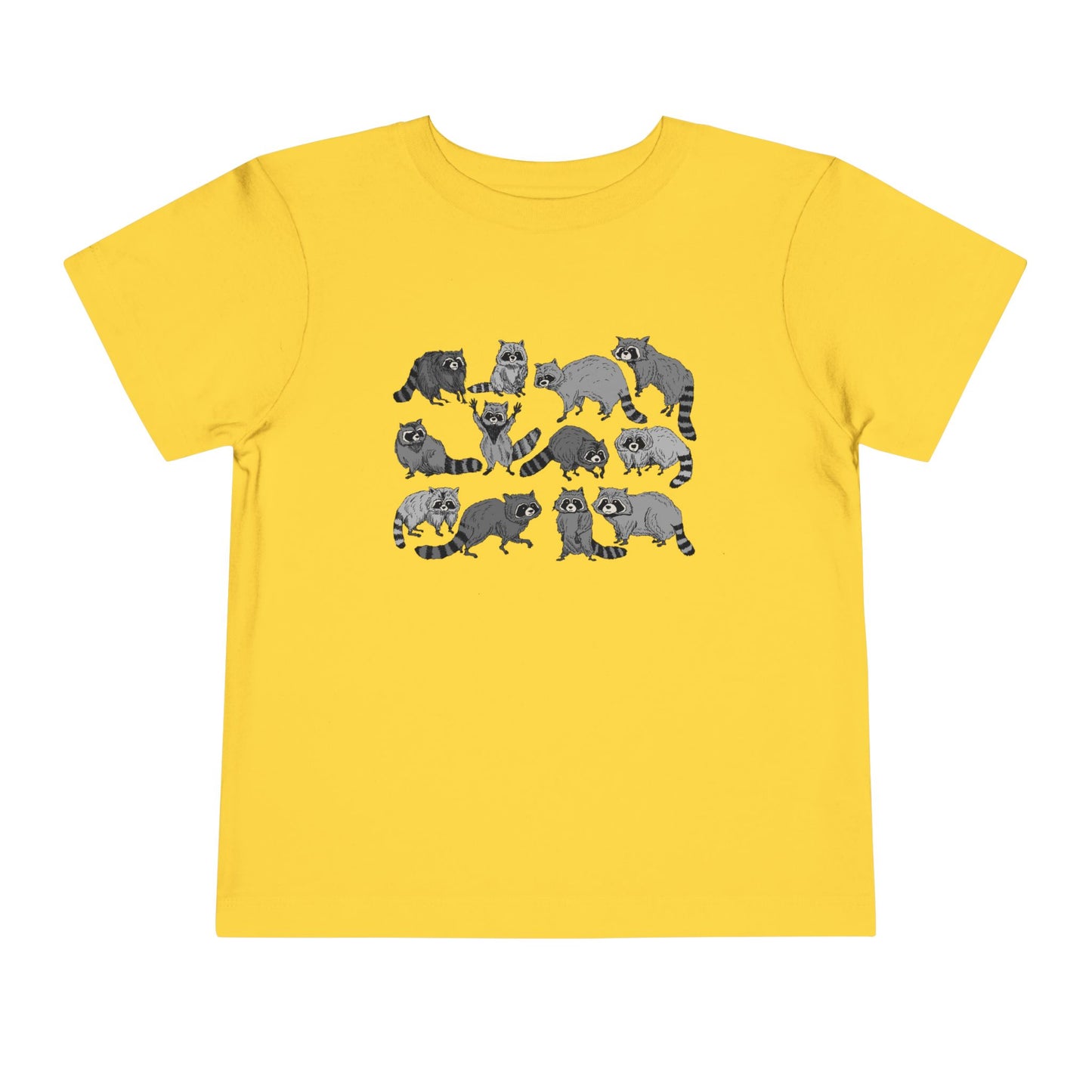 Toddler Tee — Playful Woodland Raccoon Crew Cute Kids Shirt