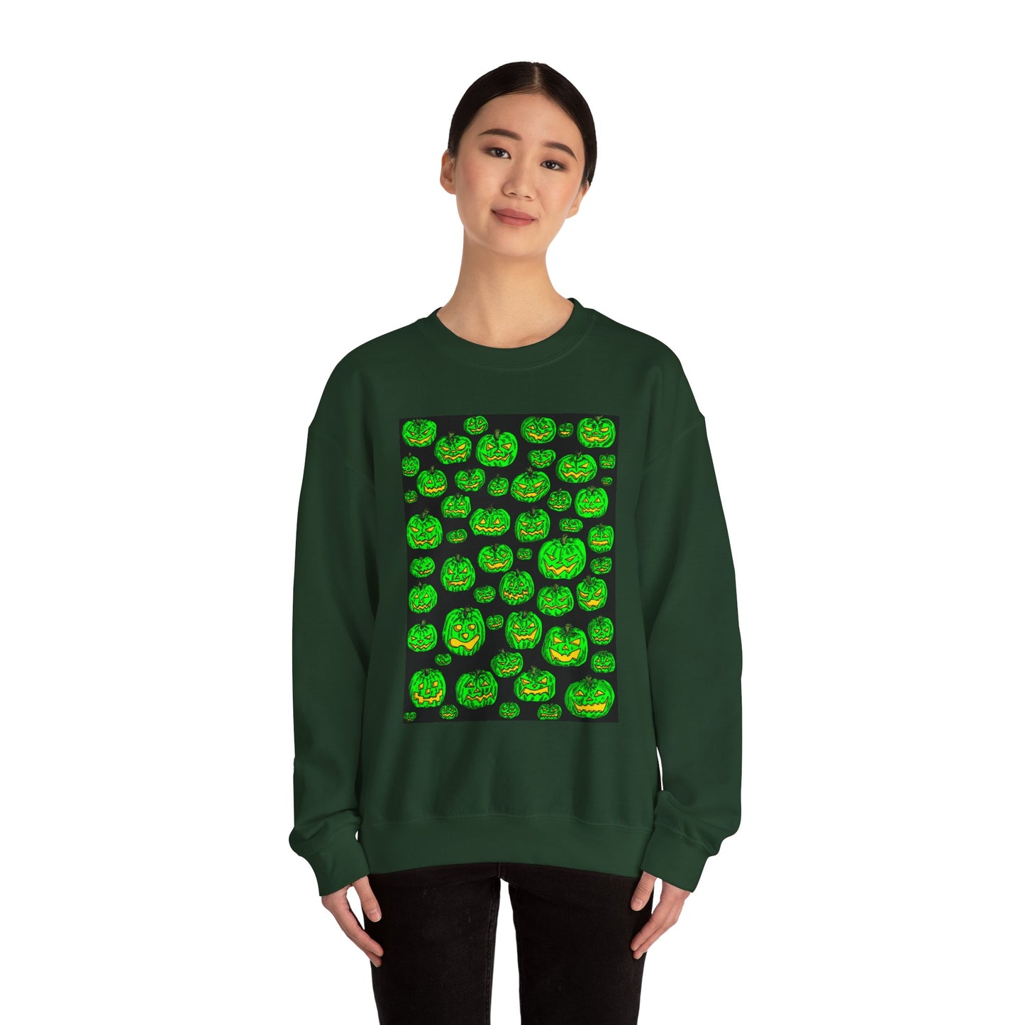 Halloween Pumpkin Crewneck Sweatshirt