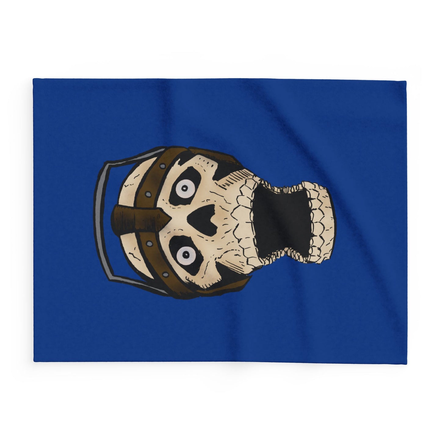 Electric Screaming Skull Arctic Fleece Blanket