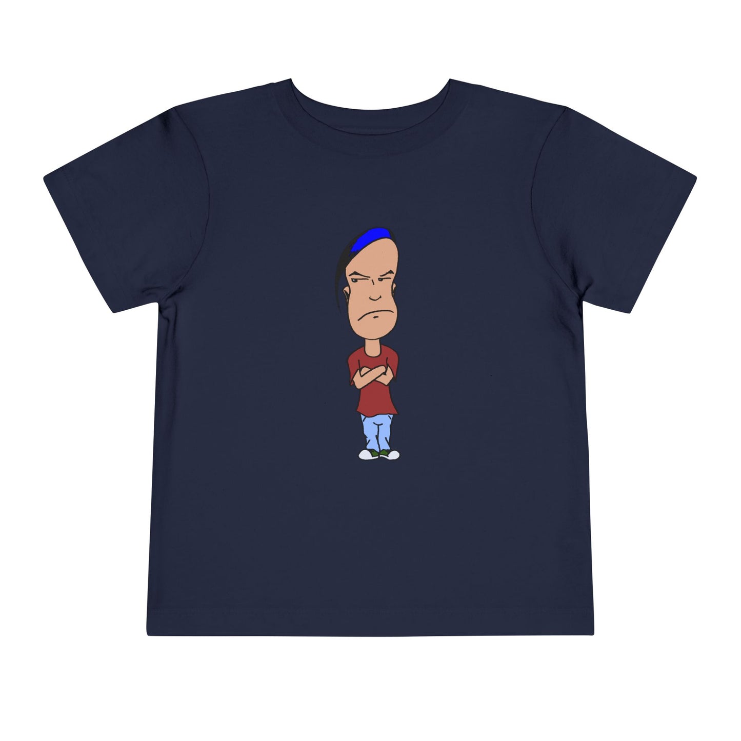 Smug Grumpy Kid Cartoon Toddler Tee