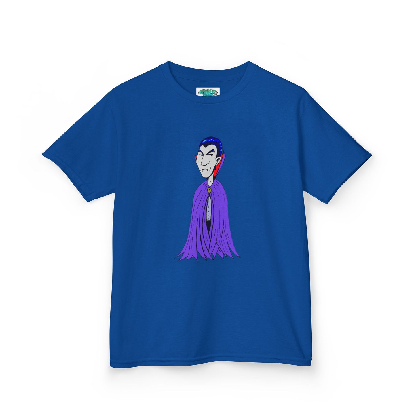 Kids Vampire T-Shirt — Cute Purple Dracula Tee for Halloween