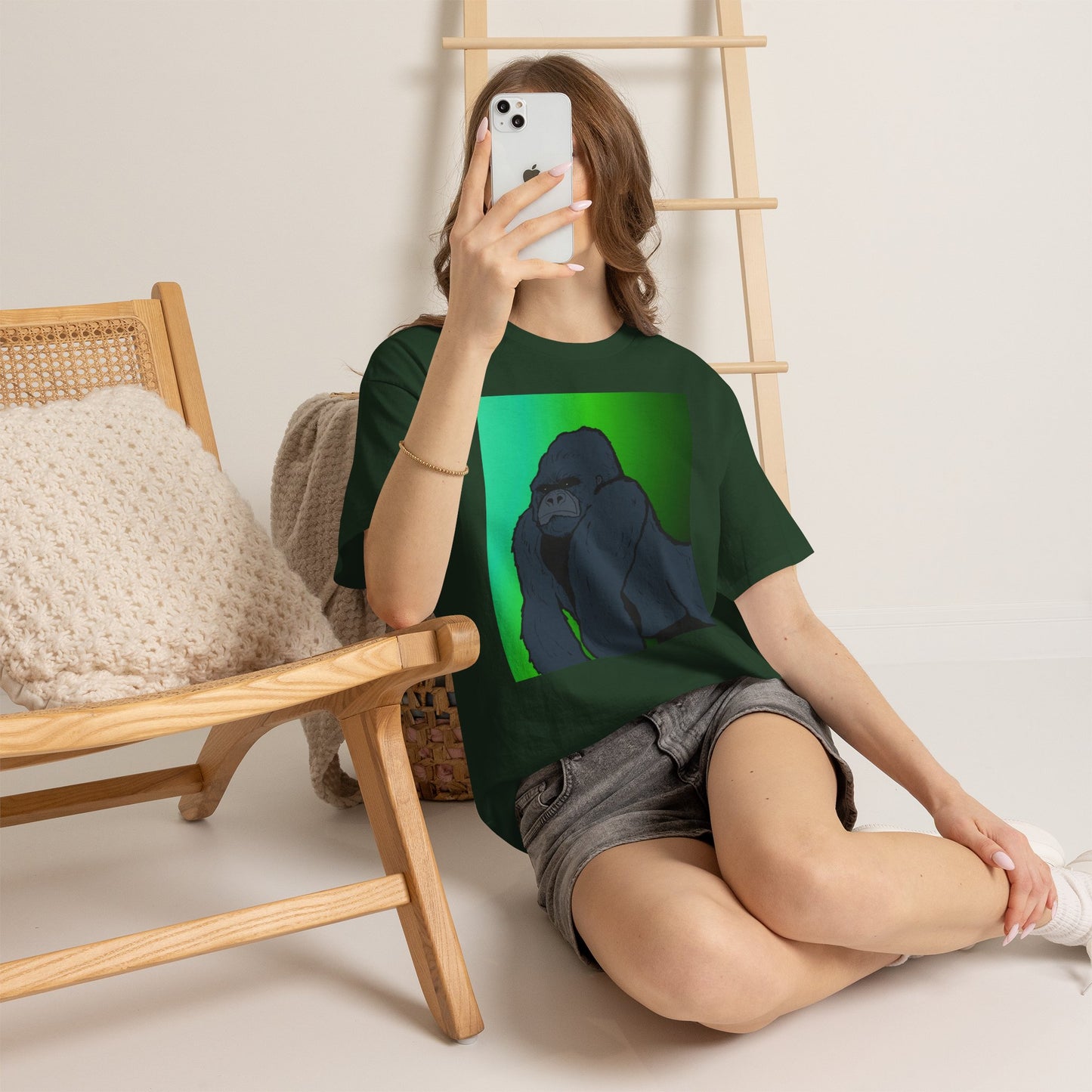 Gorilla Portrait Tee – Graphic Ape Illustration T-Shirt