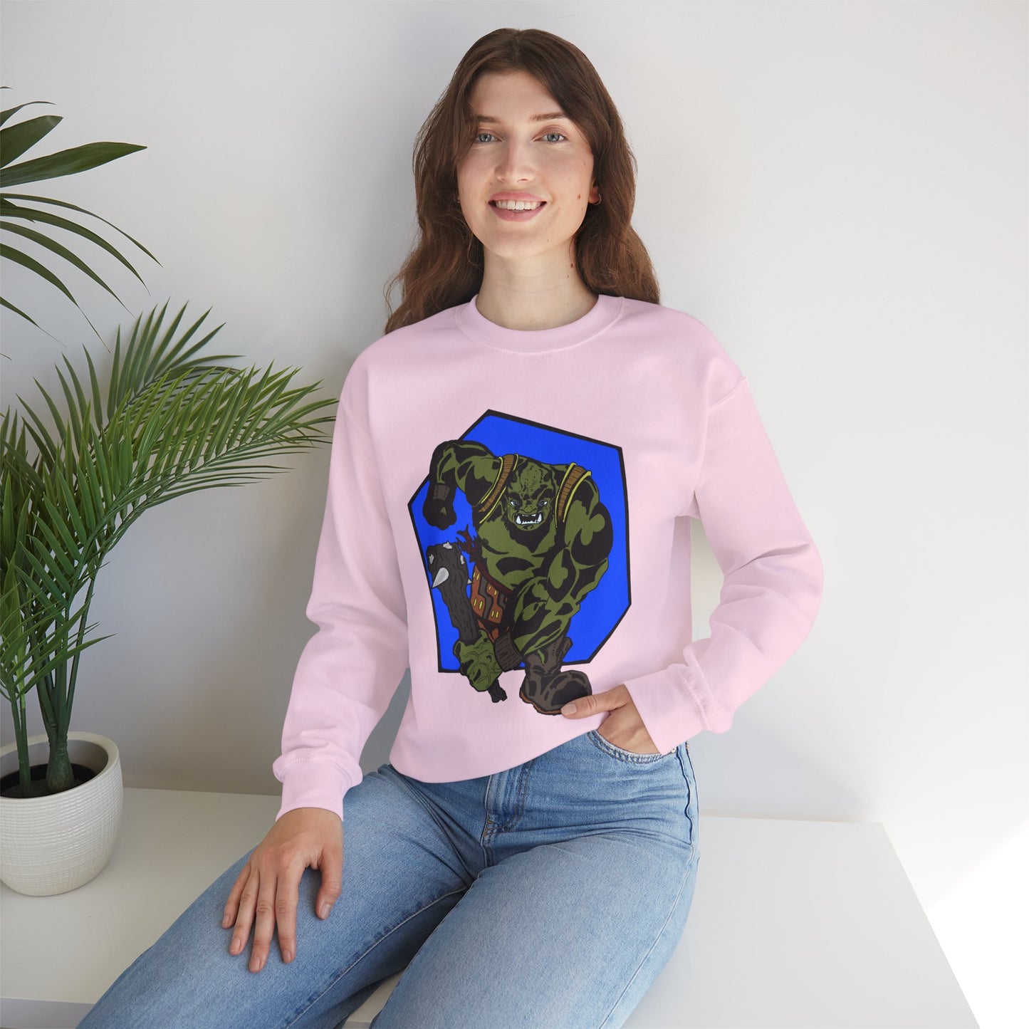 Rampaging Ogre Crewneck Sweatshirt for Marvel Fans