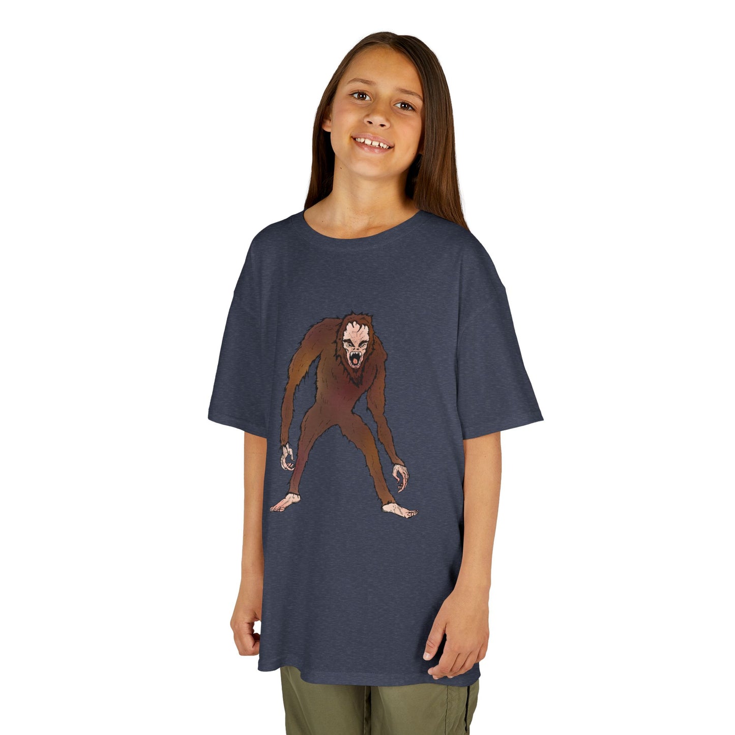 Kids Tee — Playful Sasquatch/Yeti Monster Graphic