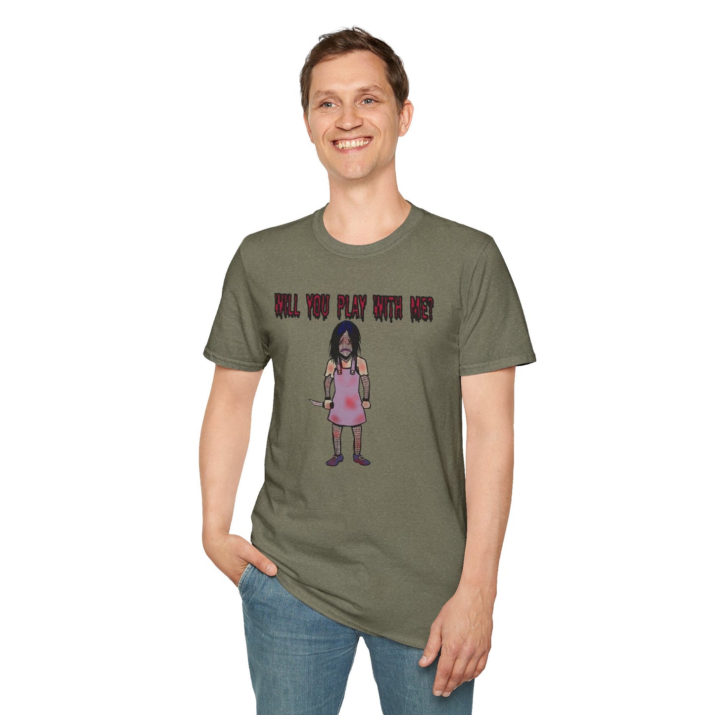 Will You Play With Me?  Unisex Softstyle T-Shirt