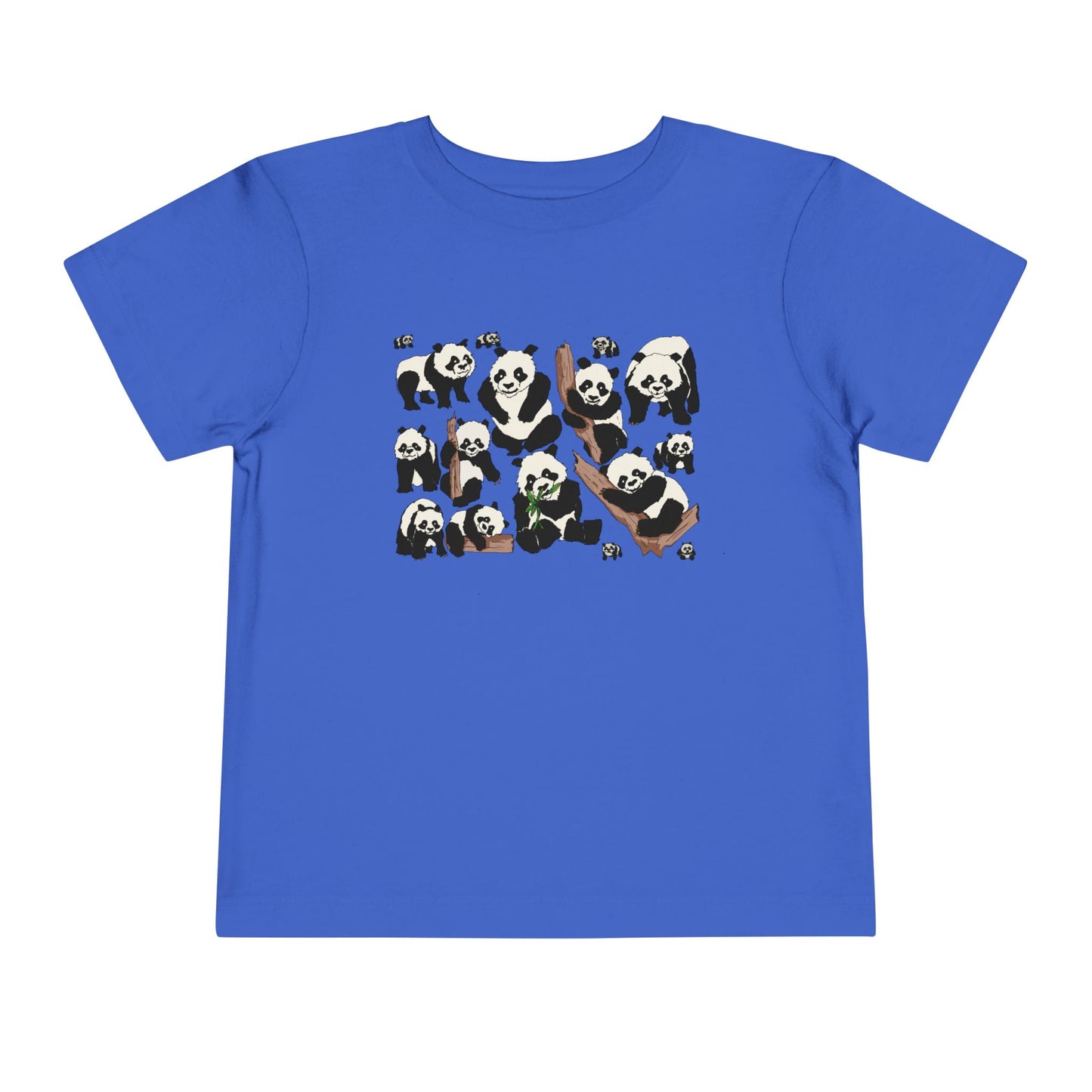 Panda Faces Toddler Tee — Cute Cartoon Panda Print