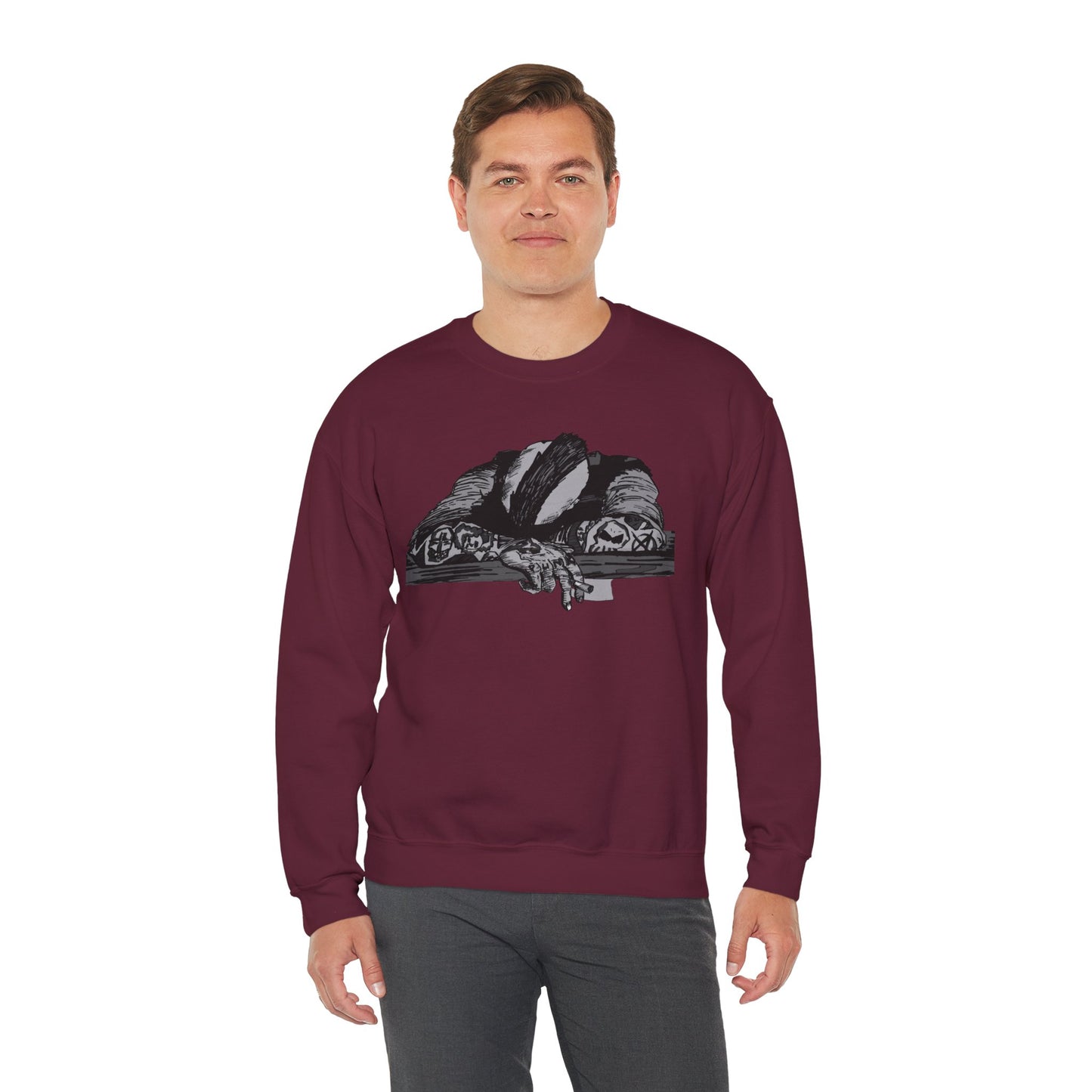 Punk and Done Graphic Crewneck Sweatshirt for Everyday Comfort