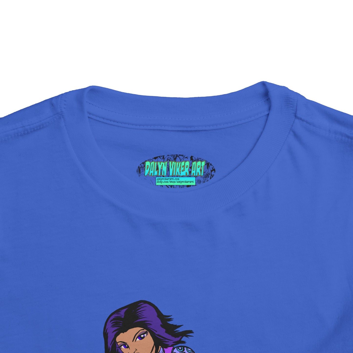 Toddler Tee — Purple Superstar Heroine Graphic Shirt