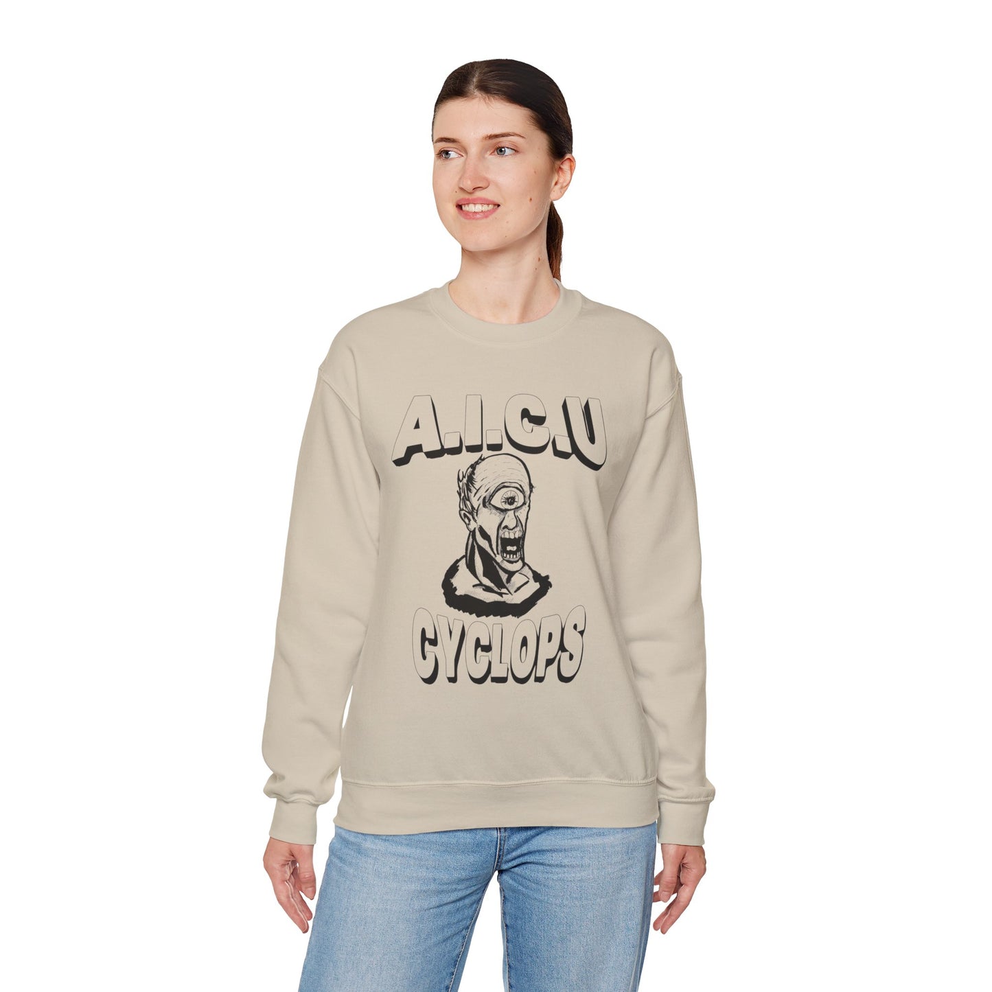 Vintage AICU Cyclops Crewneck Sweatshirt for Unique Style