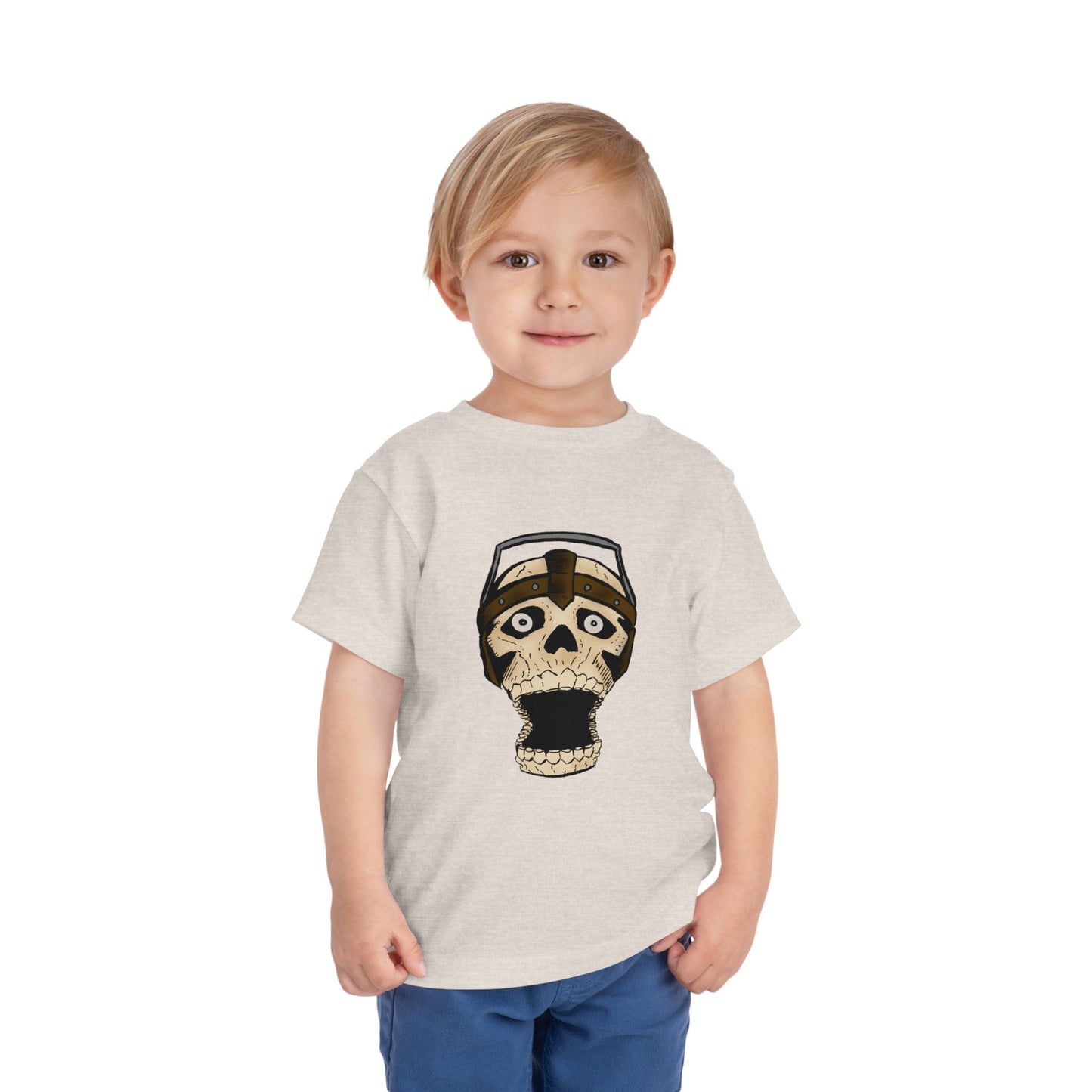 Toddler Tee — Playful Screaming Skull Graphic Kids' Shirt