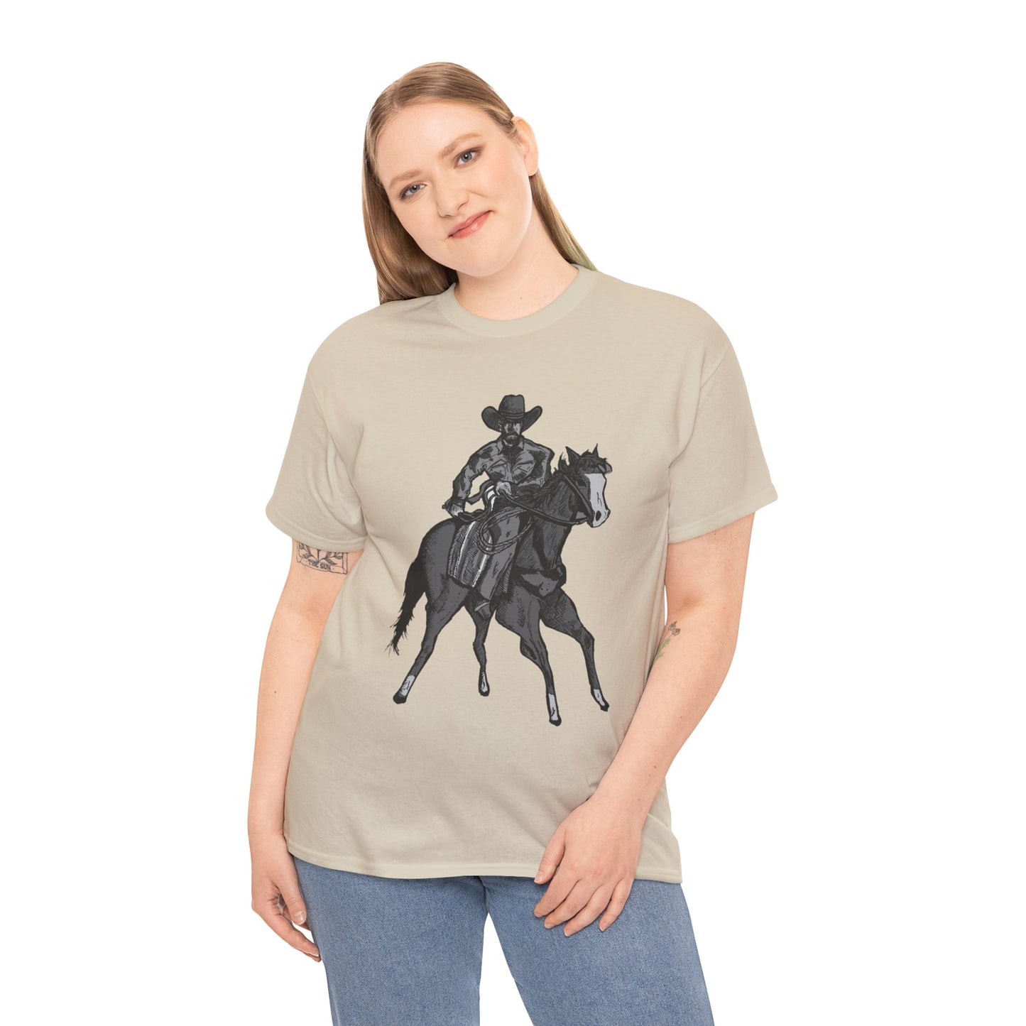 Cowboy on Horseback T‑Shirt — Vintage Western Rodeo Tee